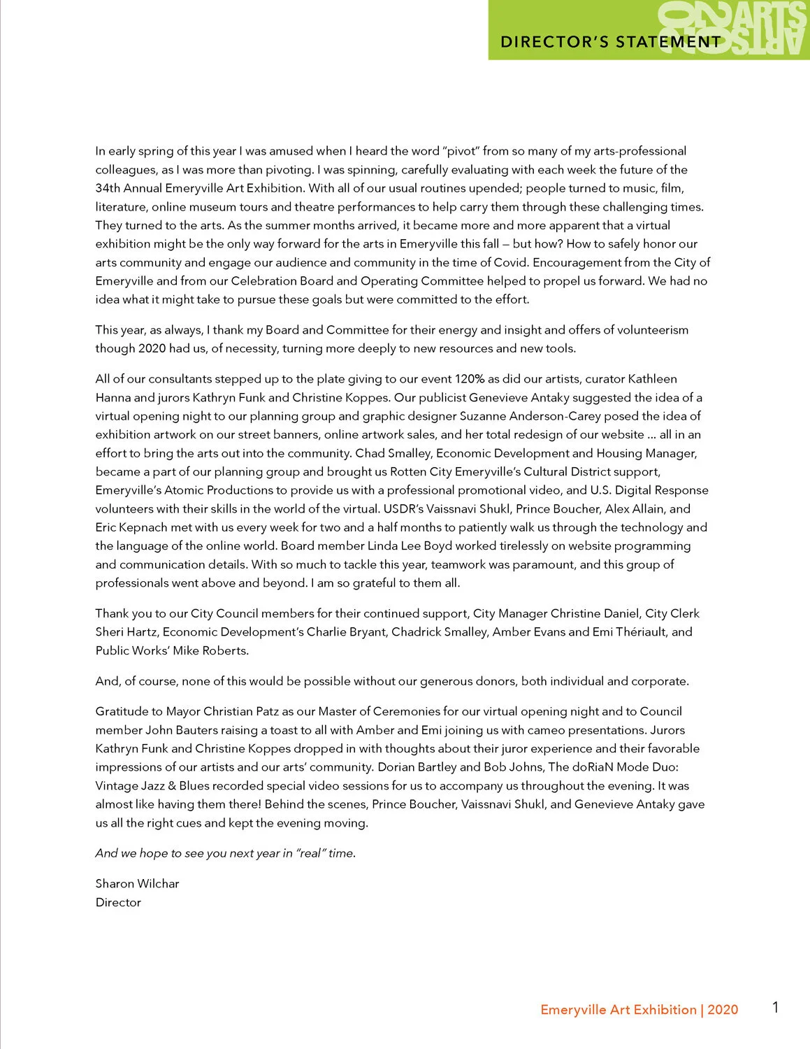 Director's Statement