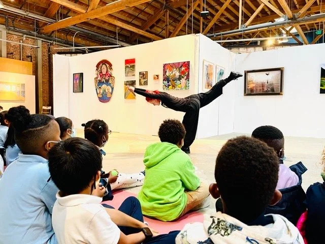 Dancer: Sonsherée Giles
Photo credit: Chelsea Hill
Performance at the 2022 Annual Emeryville Art Exhibition, created for Anna Yates Elementary School students