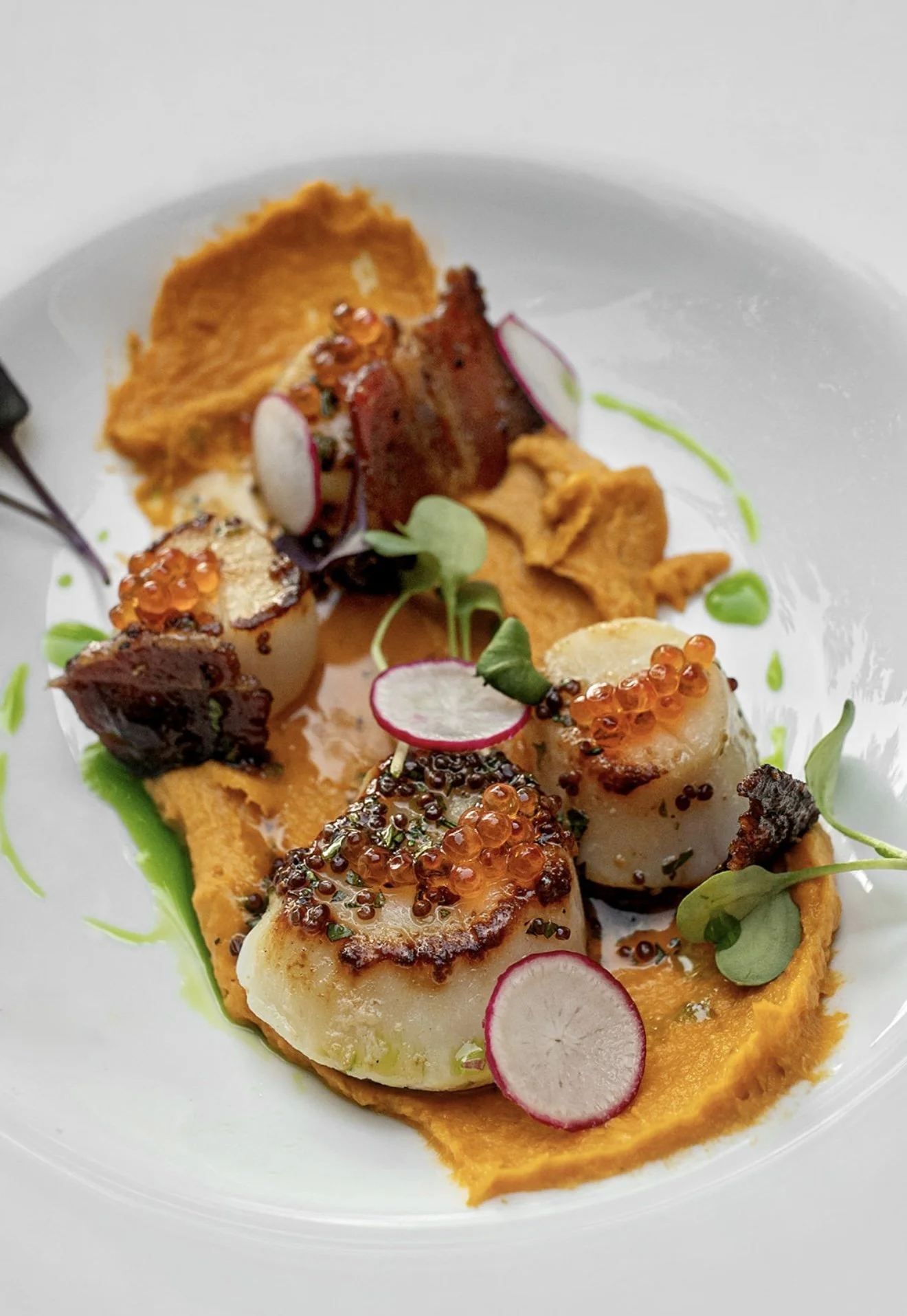 scallops, private chef, private dining, Toronto, seafood