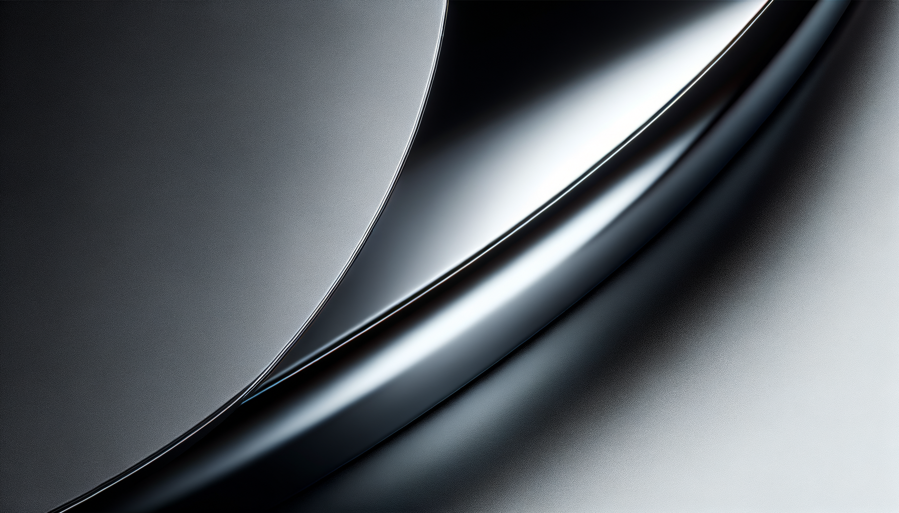 Close-up of a sleek, metallic, modern electronic device surface with smooth curves and reflective finish.