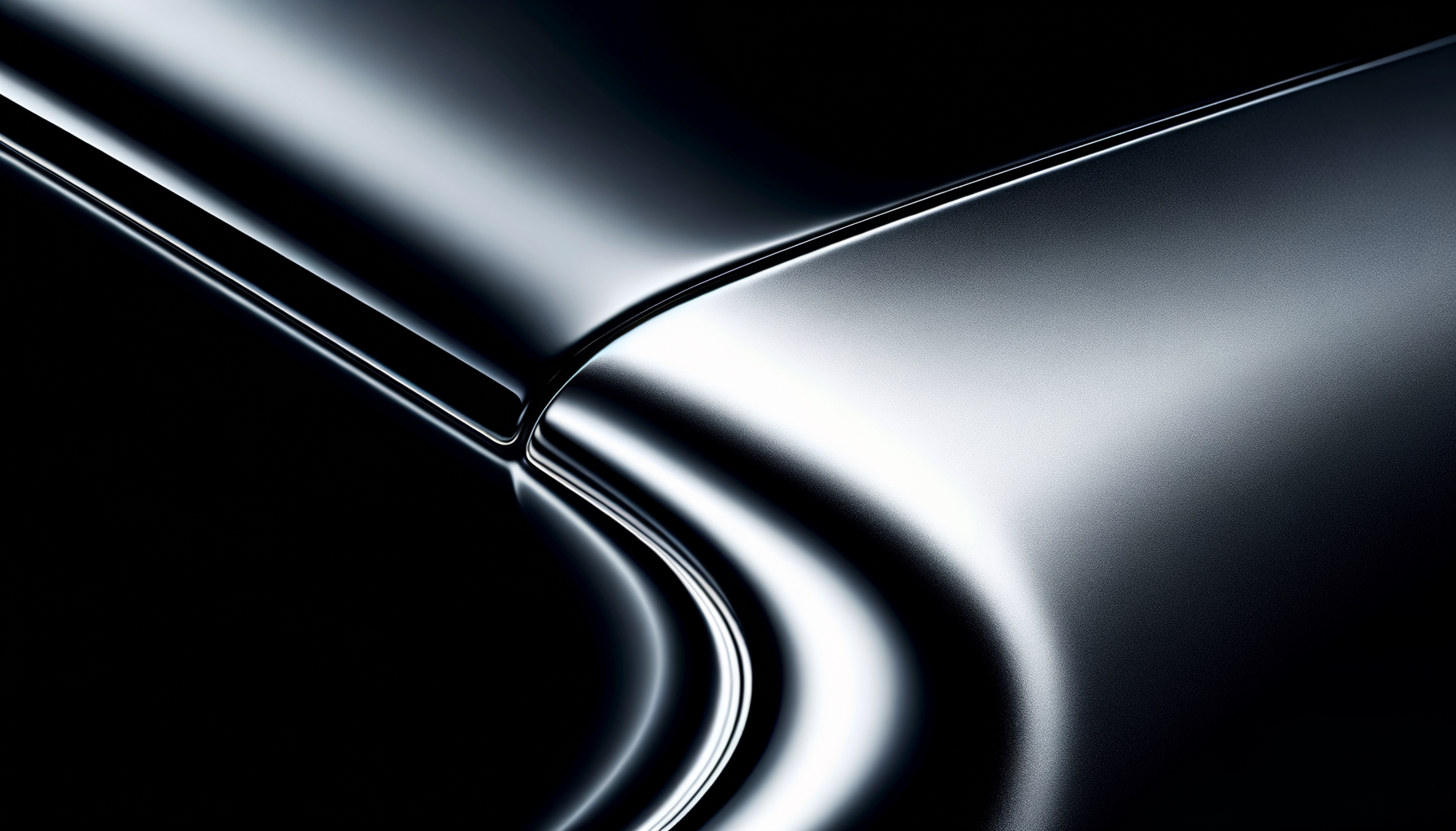 Close-up of a sleek, modern metallic car with a reflective surface and sharp lines, highlighting aerodynamic design.