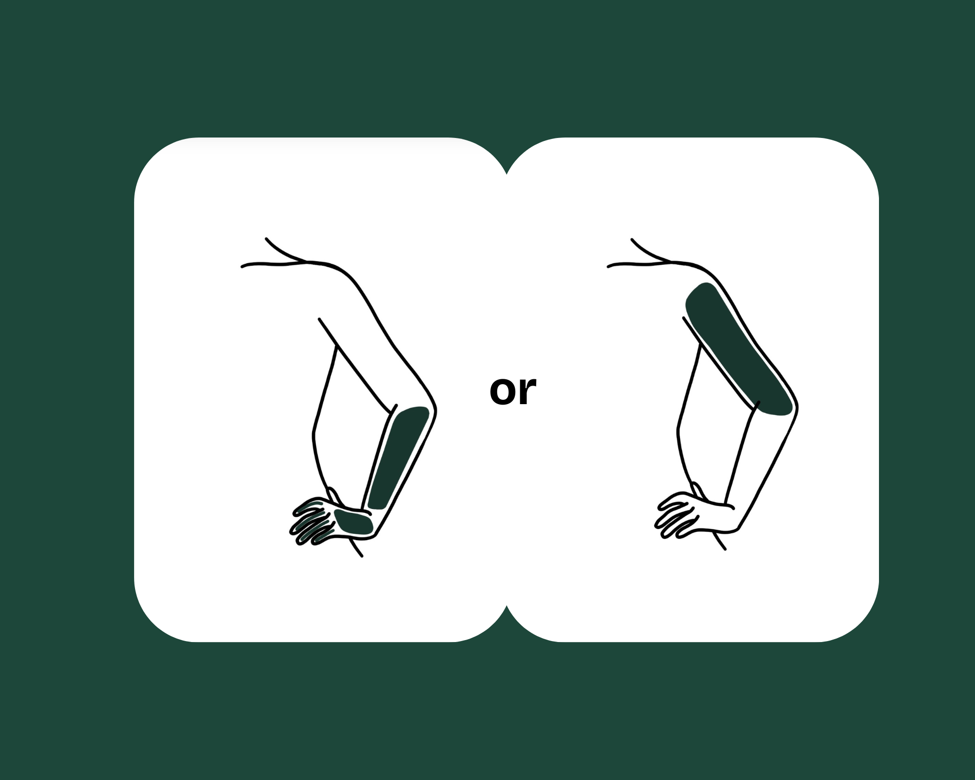 Upper and/or lower arm wax area shown in this illustration.