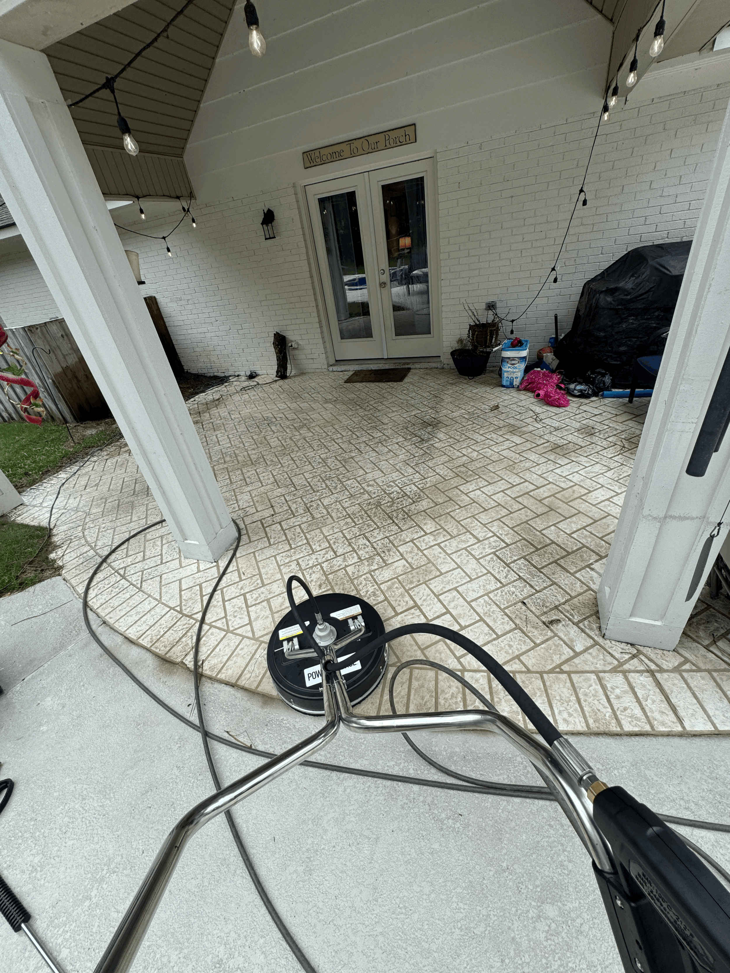 Pressure washing