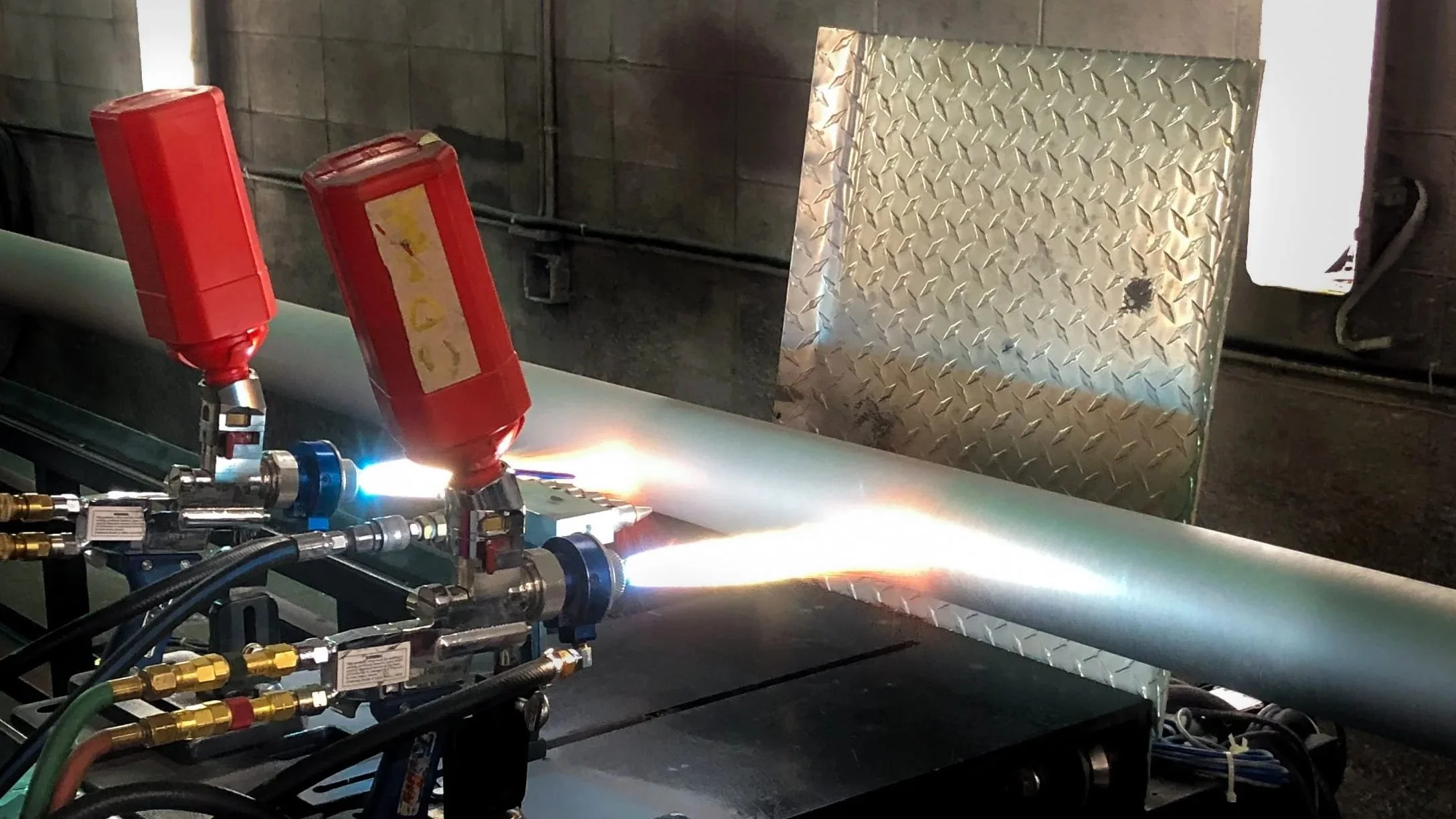 Thermal spray coating services in Alberta, Canada.