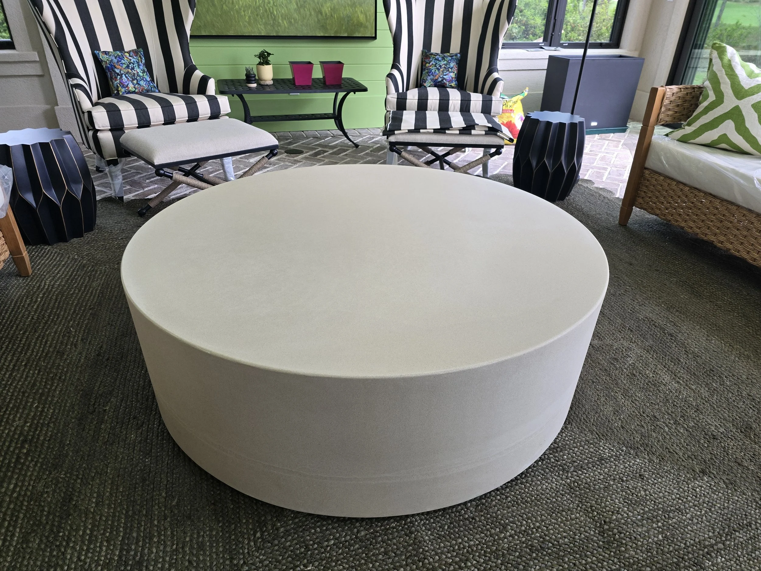 Monolithic Cast Stone Coffee table 