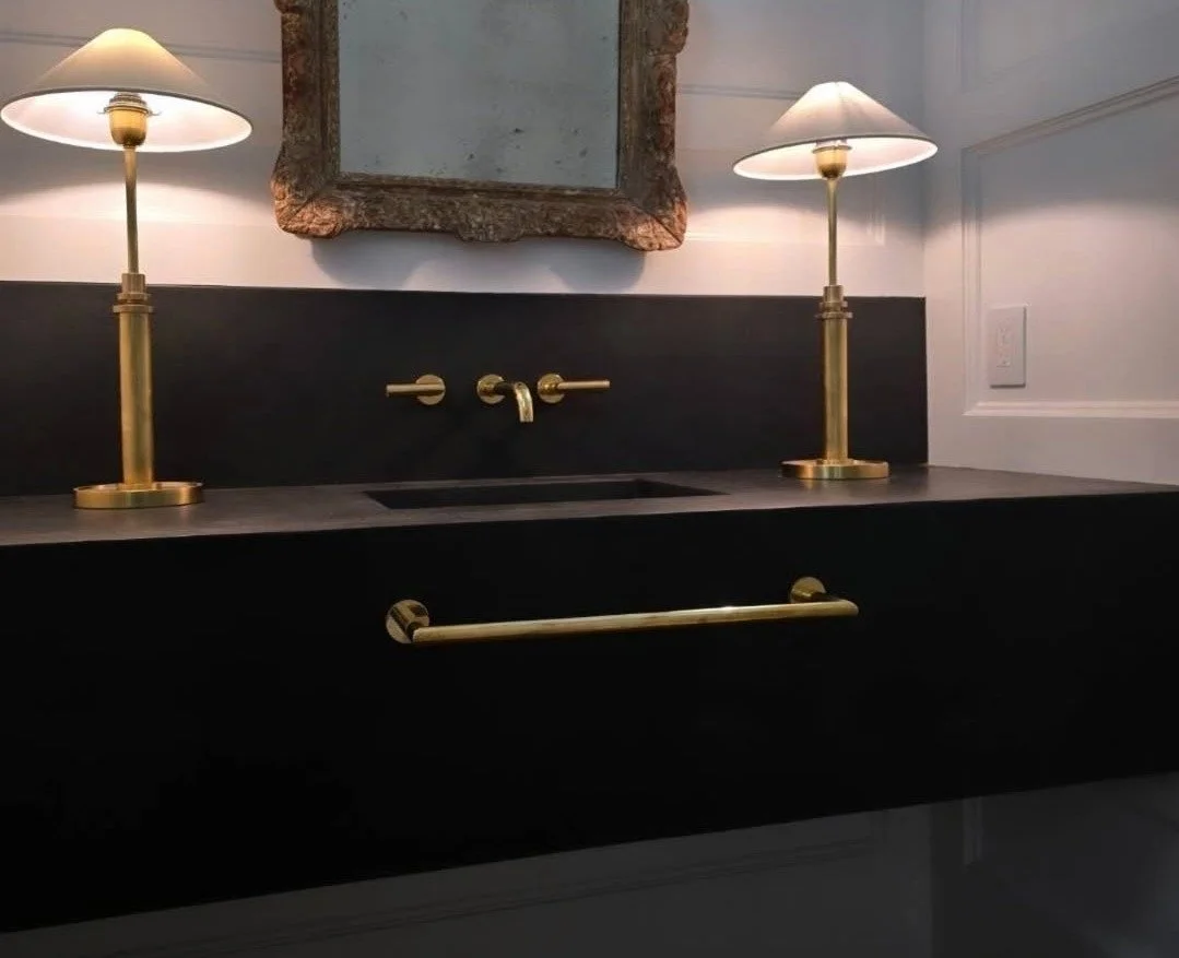 monolithic Cast stone sink