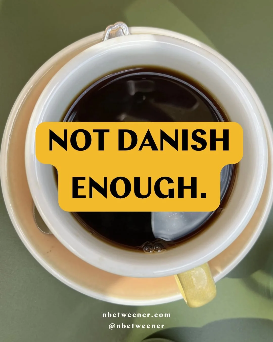 NOT Danish enough. 

No, this isn&rsquo;t a pastry.
It&rsquo;s the heartbreak of being a guest in your own home.

That quiet moment when you&rsquo;re from here&hellip; but still have to prove it. 💔

RISE is the room where that moment doesn&rsquo;t h