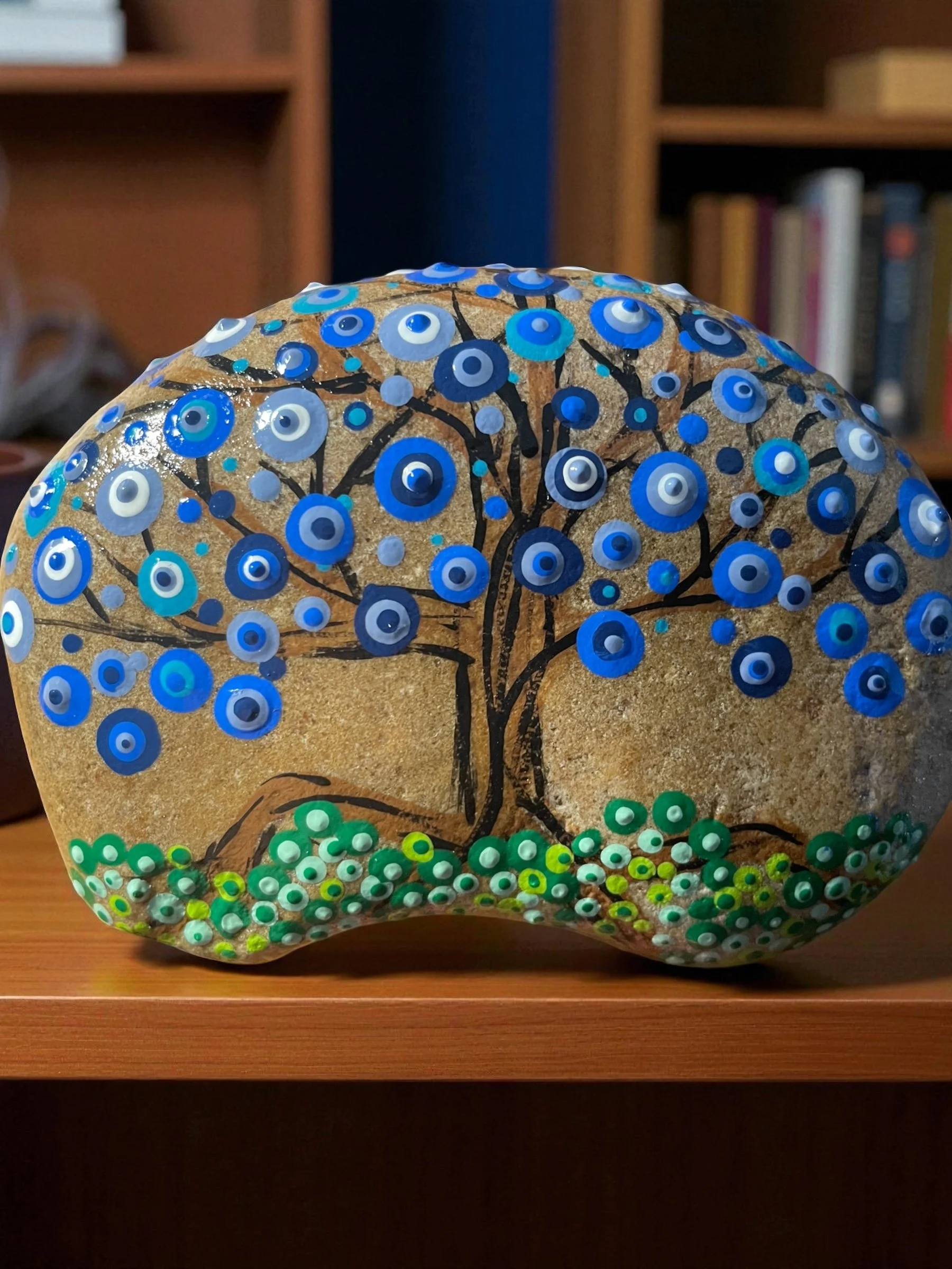 Blue Tree of Life Rock-Large