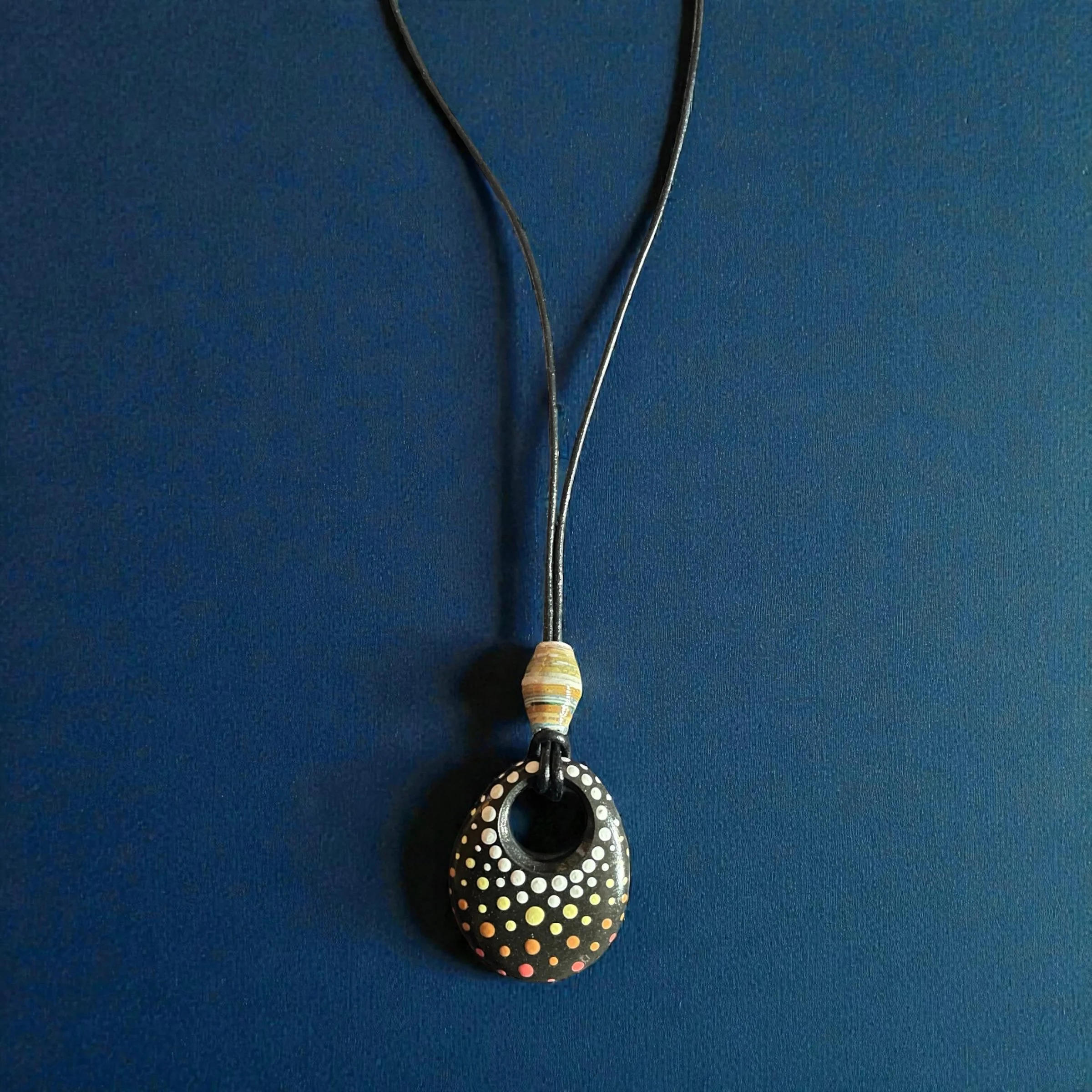 Winter Sunrise: River Rock Necklace