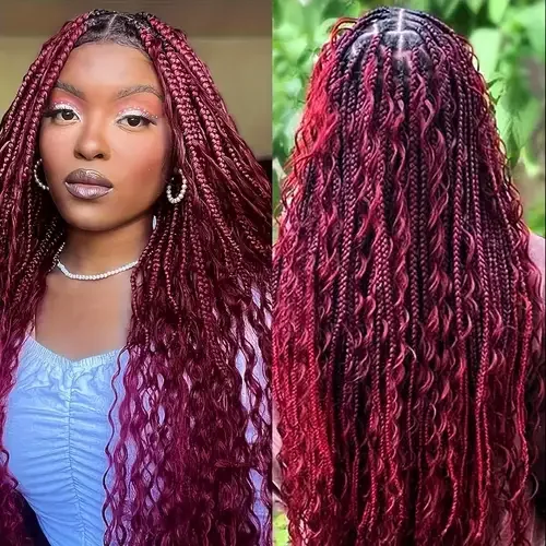 Boho Braids Human HaIr (Deep Curls) 18