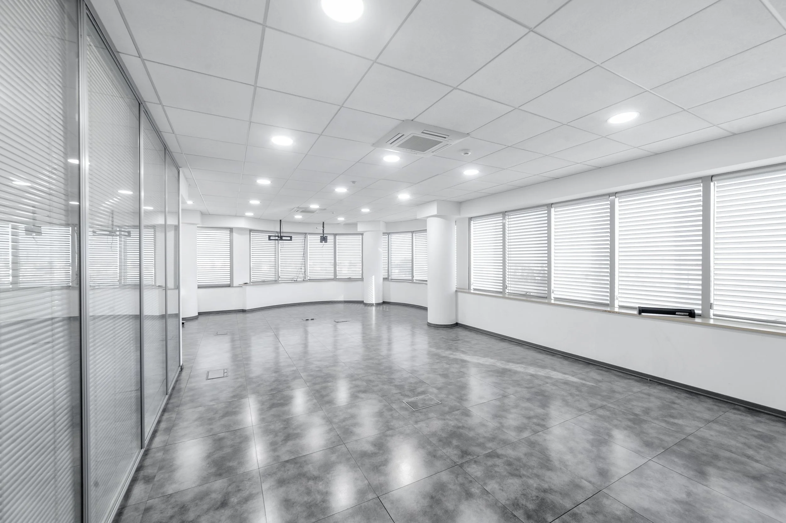 Third Floor: Open Office Space with Flexible Moveable Partitions