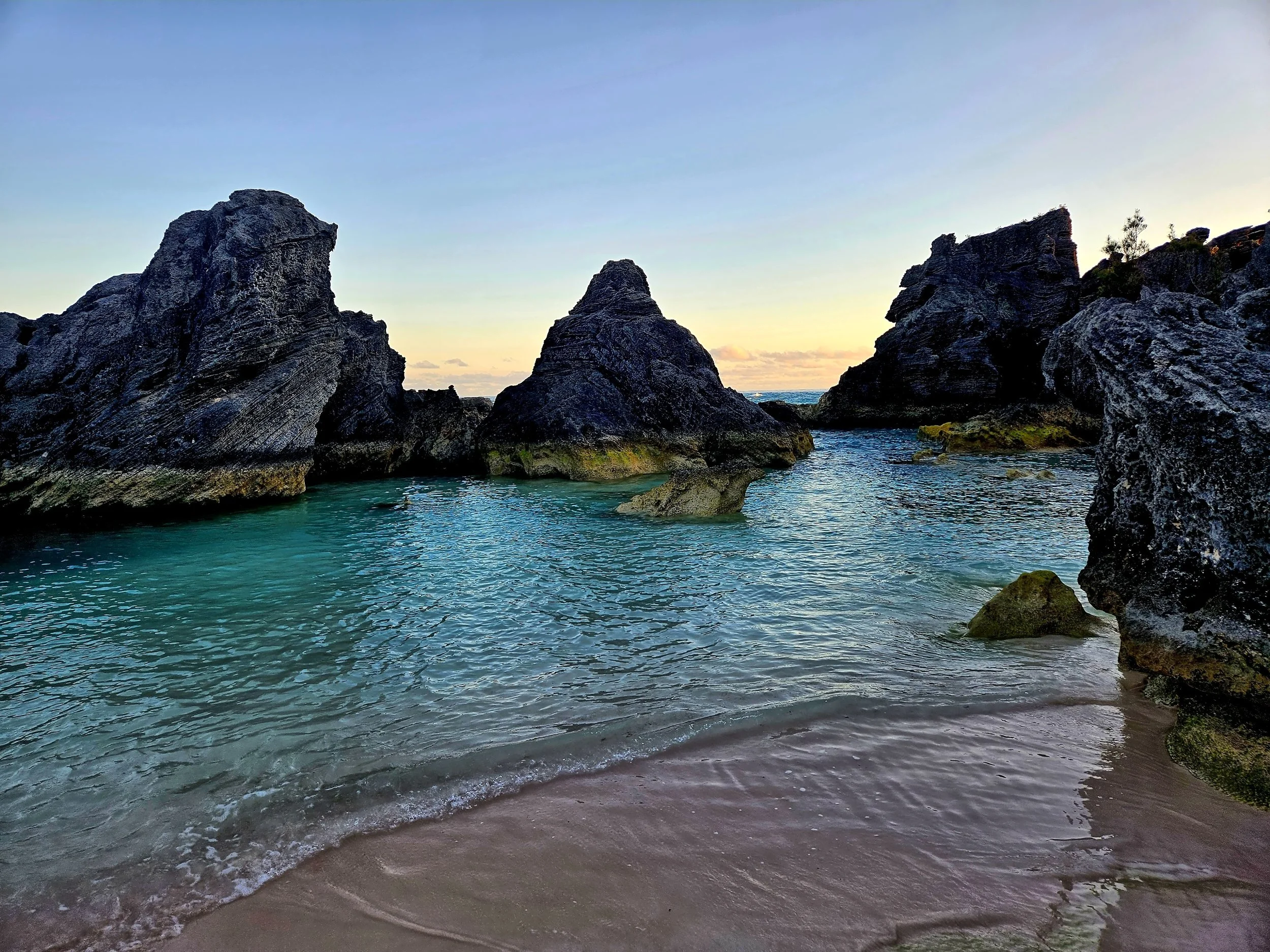 Horseshoe Bay sunset with pink sand.jpg