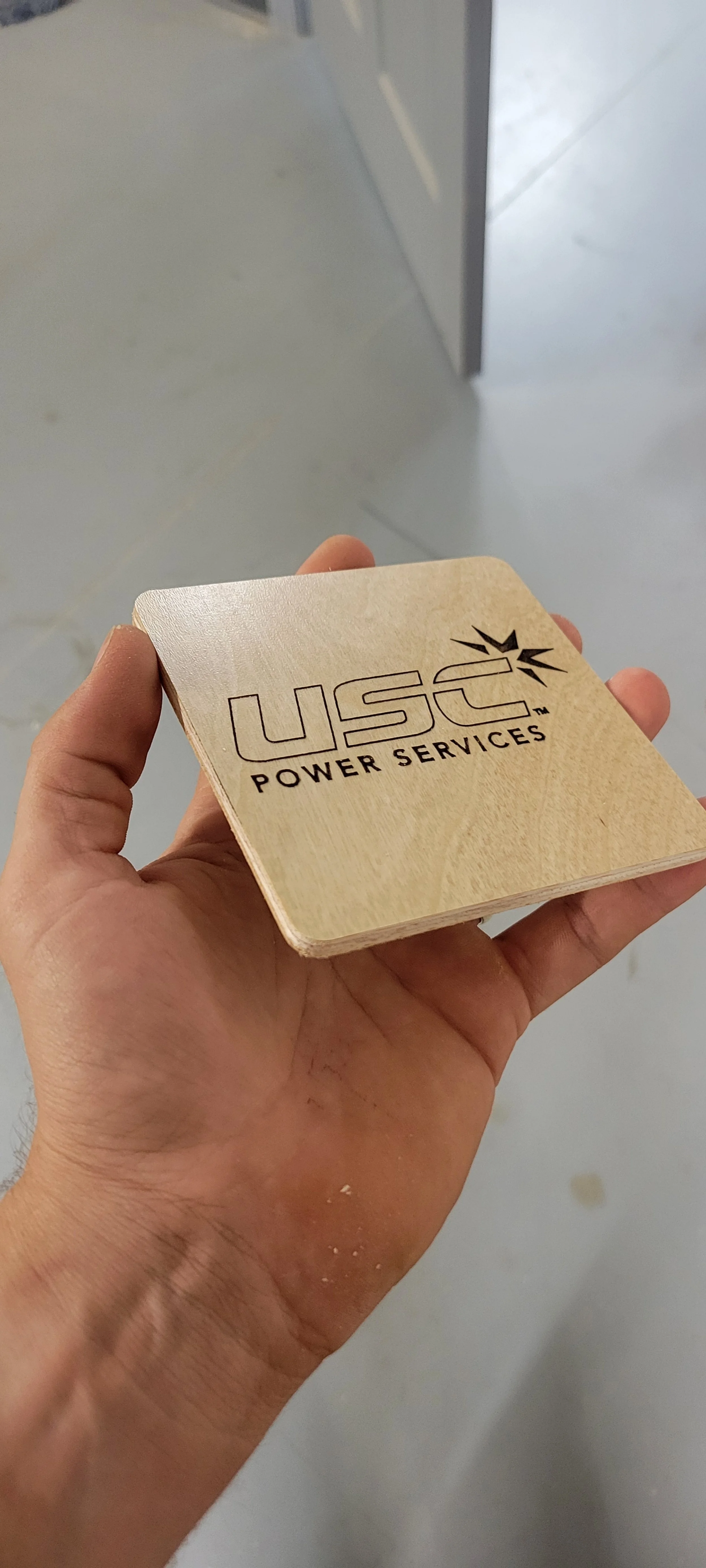 Laser Engraved Plywood Coasters