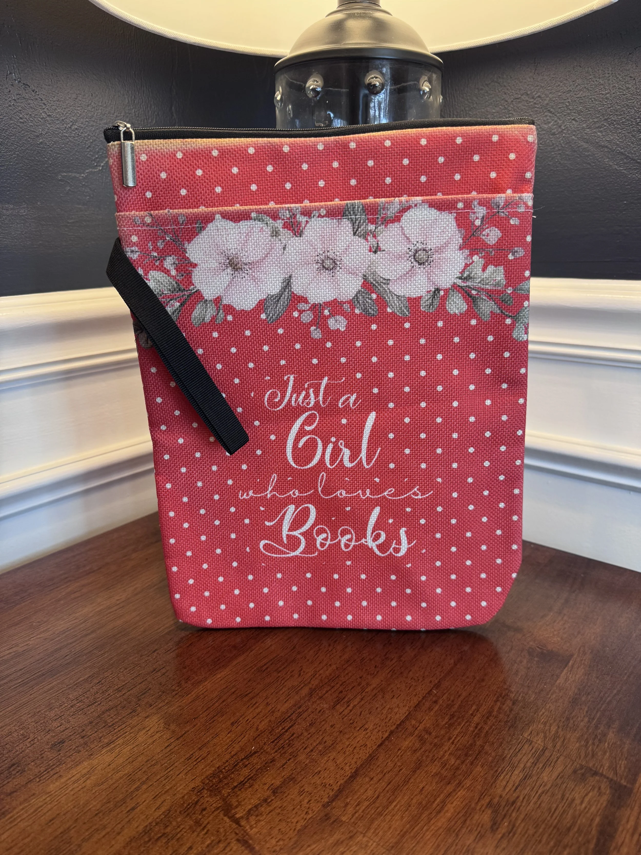 Red Polka Dot Book Sleeve | Book Protector | Book Cover | Gift