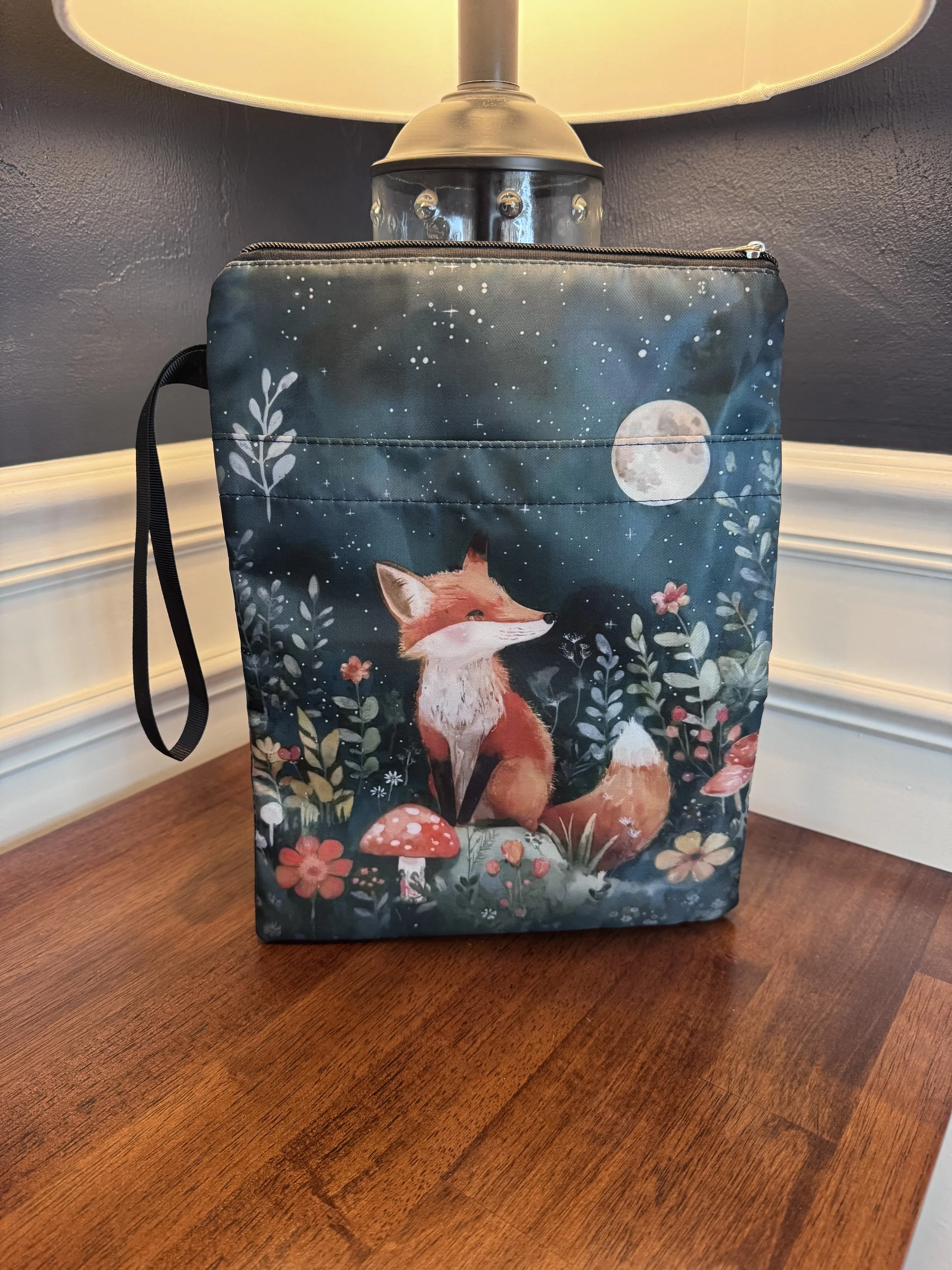 Teal Fox Book Sleeve | Reader | Book Protector | Book Cover | Gift