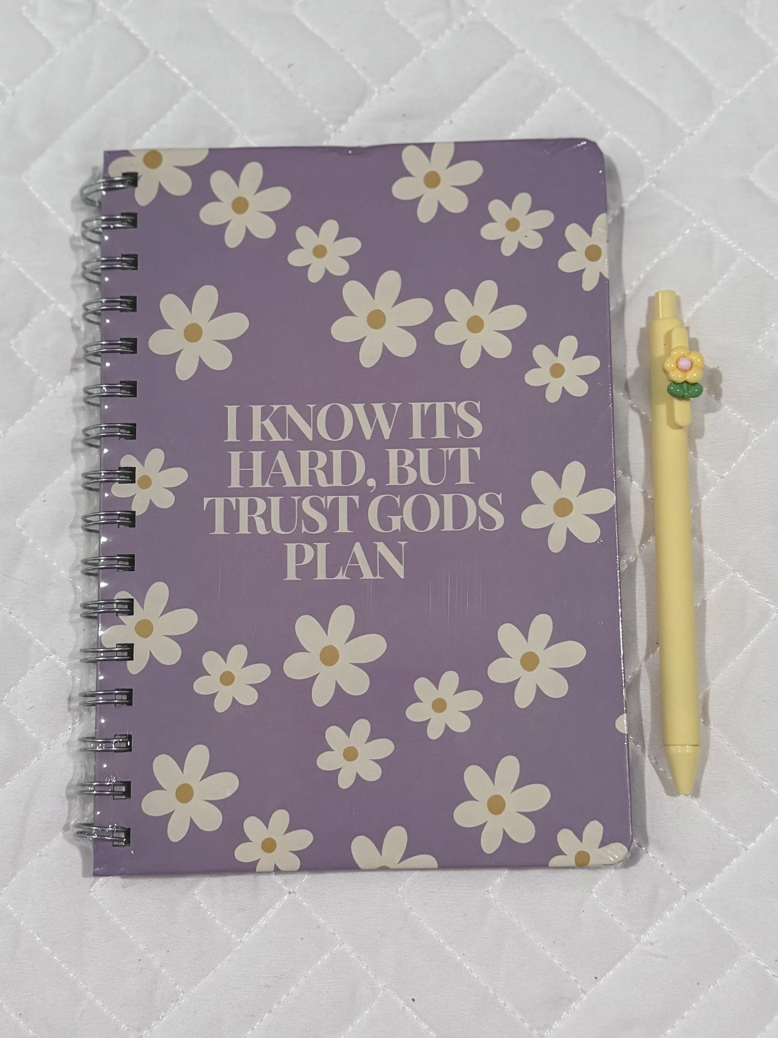 Purple Daisy Faith Journal with Pen