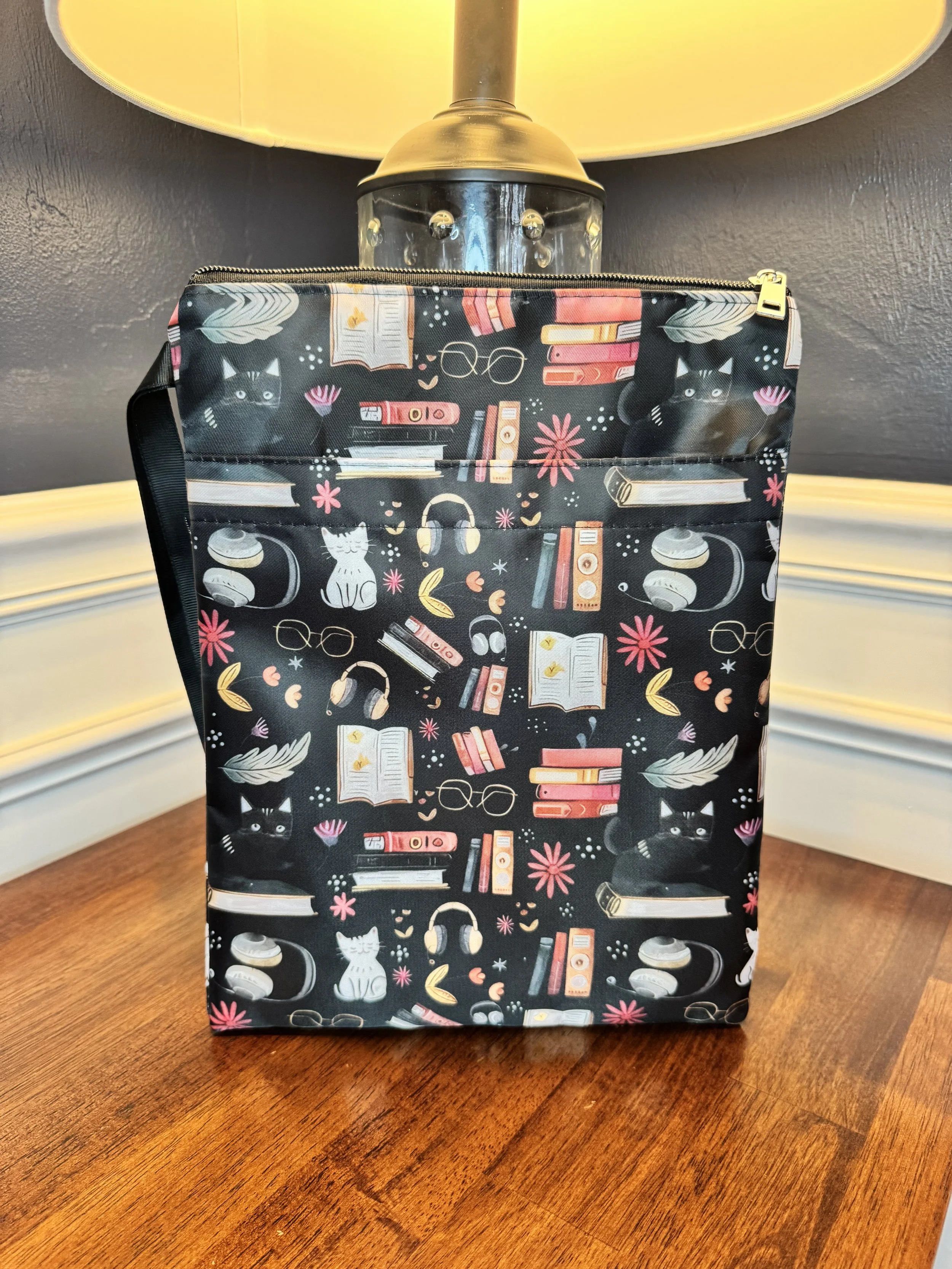 Black Cats & Books Book Sleeve | Reader | Book Protector | Book Cover