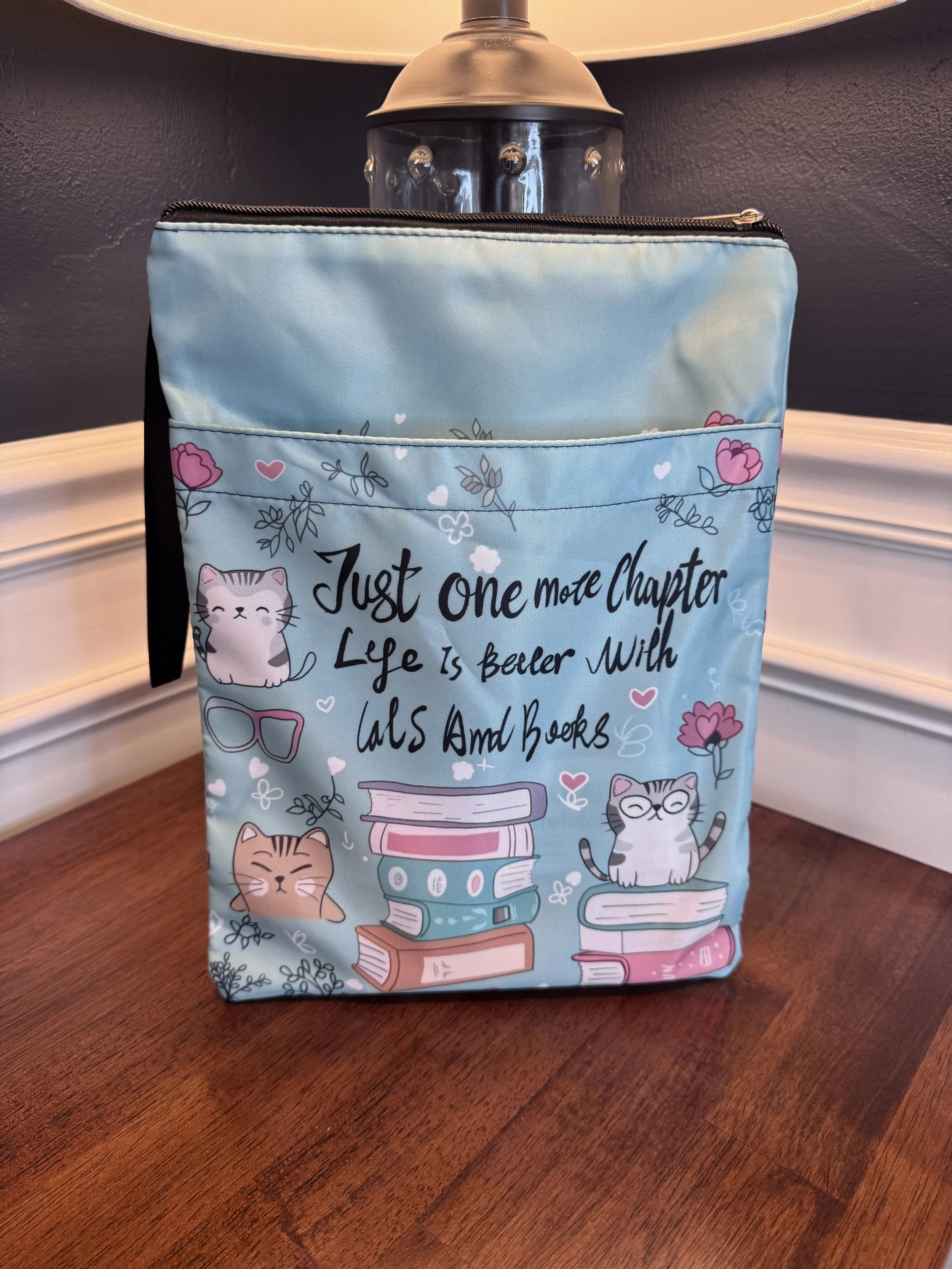 Teal Cat Book Sleeve | Book Protector | Book Cover | Gift