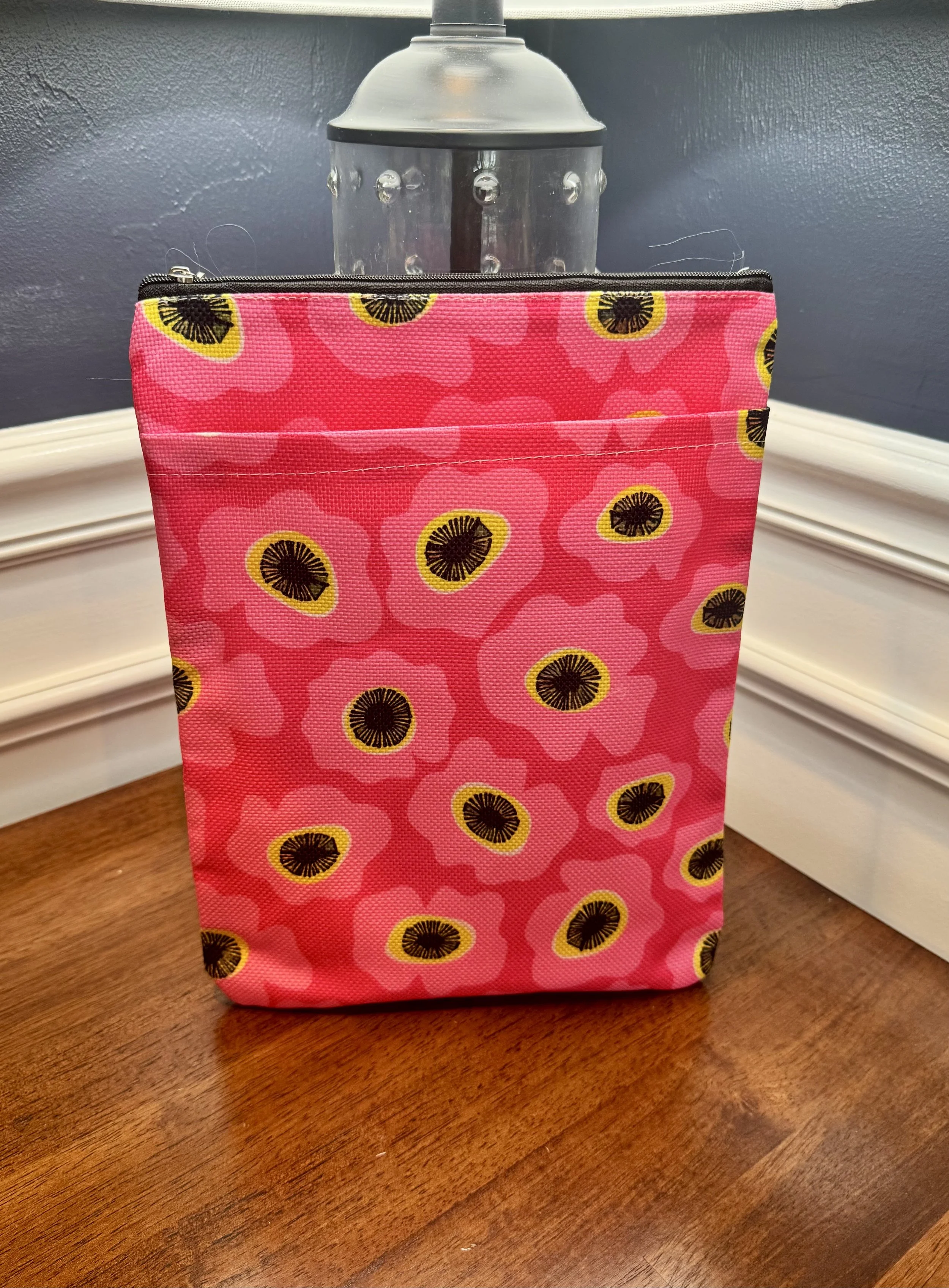 Hot Pink Floral Book Sleeve