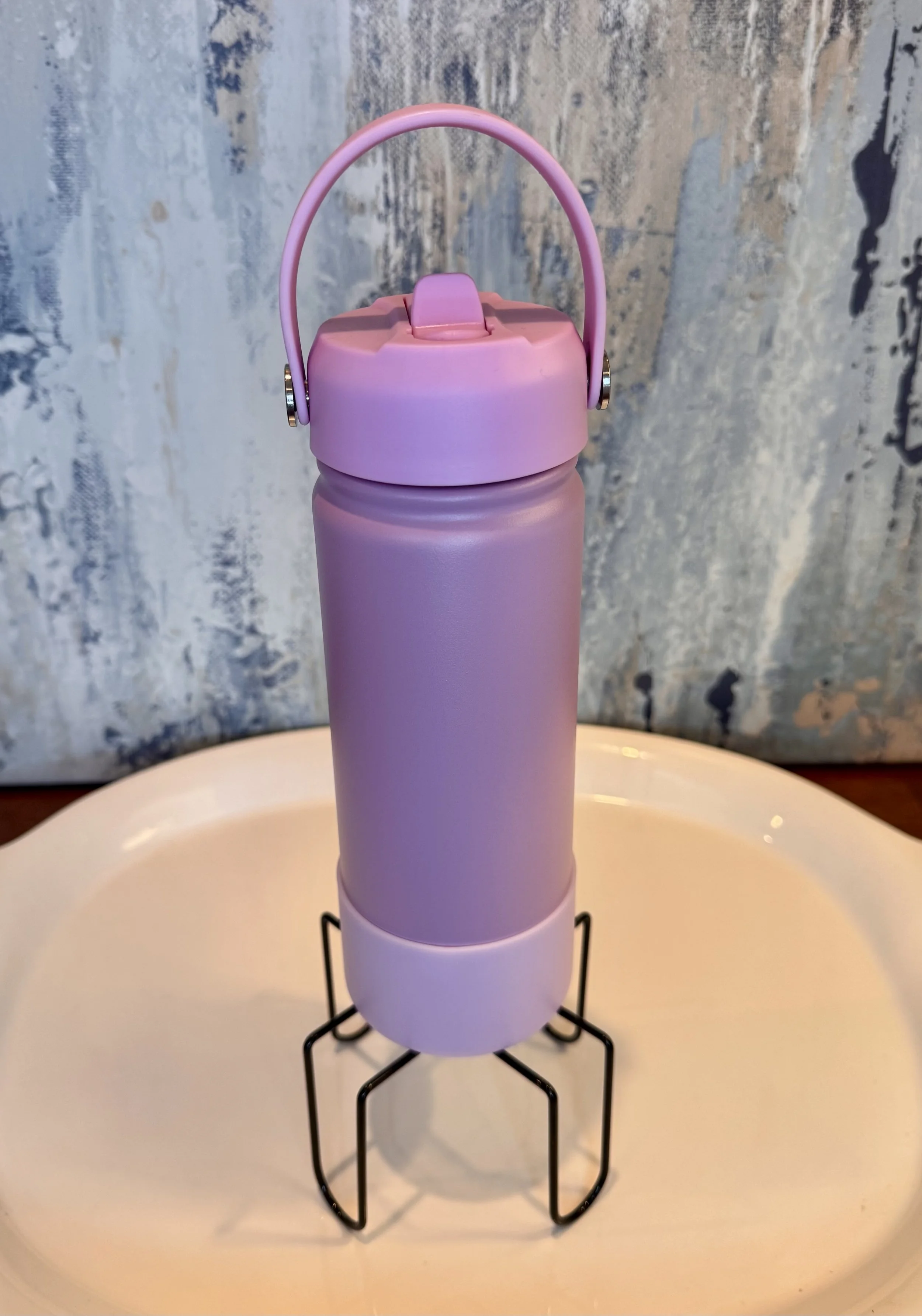 Purple Stainless Steel Sports Water Bottle 18 oz