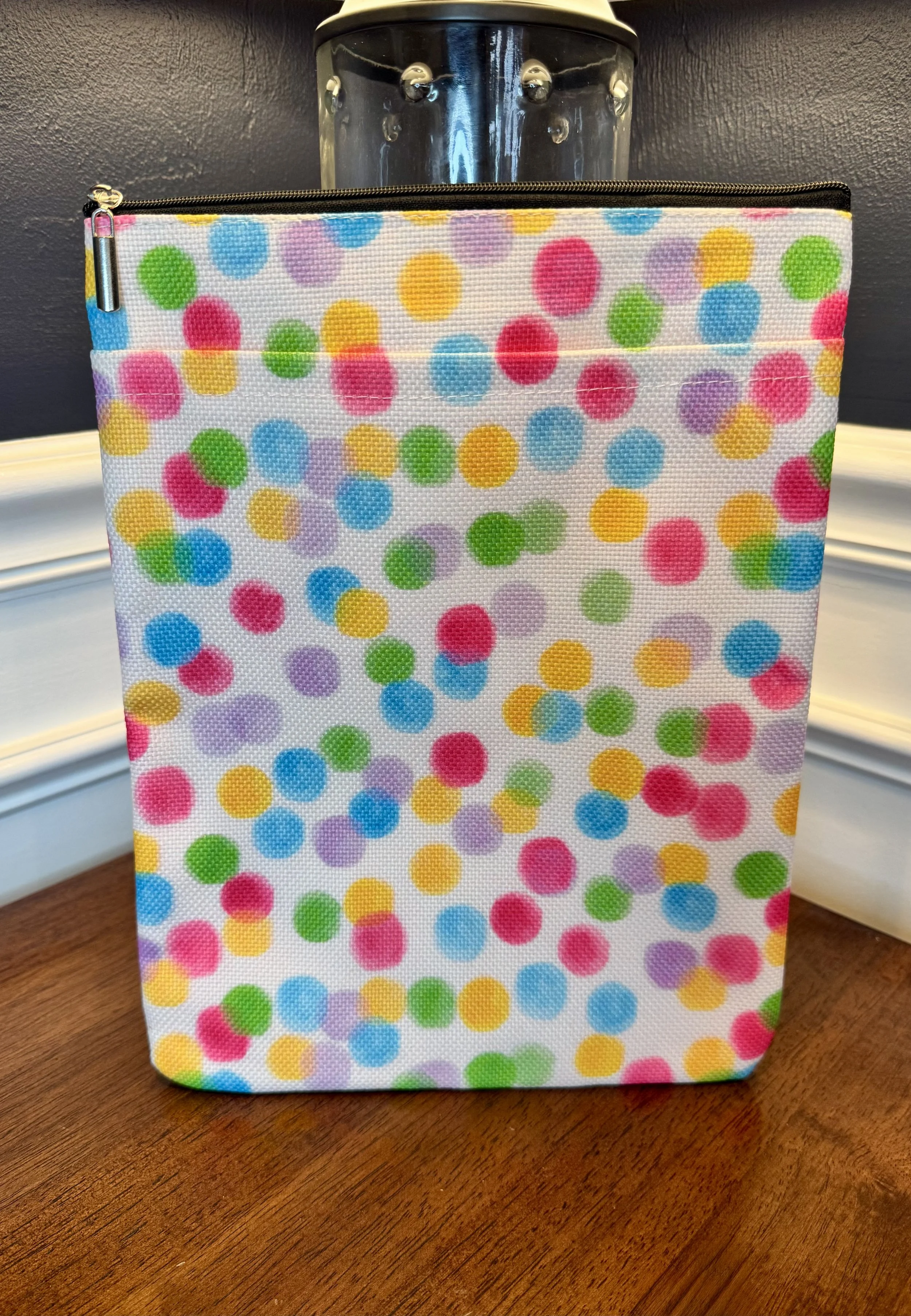 Rainbow Polka Dot Book Sleeve | Reader | Book Protector | Book Cover
