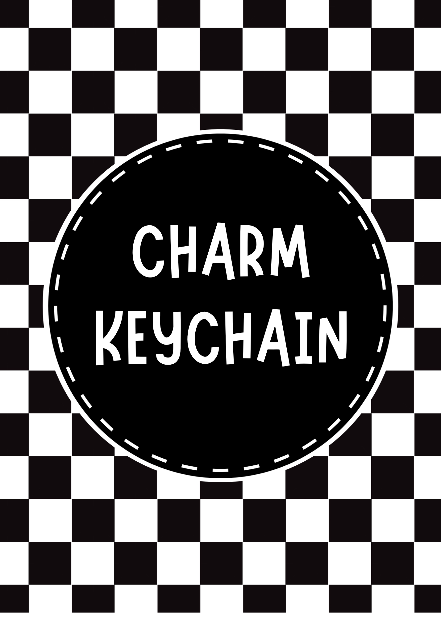 Charm Keychain | Silver or Gold