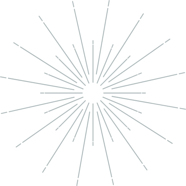 Radial pattern of lines emanating from a central point on a black background.