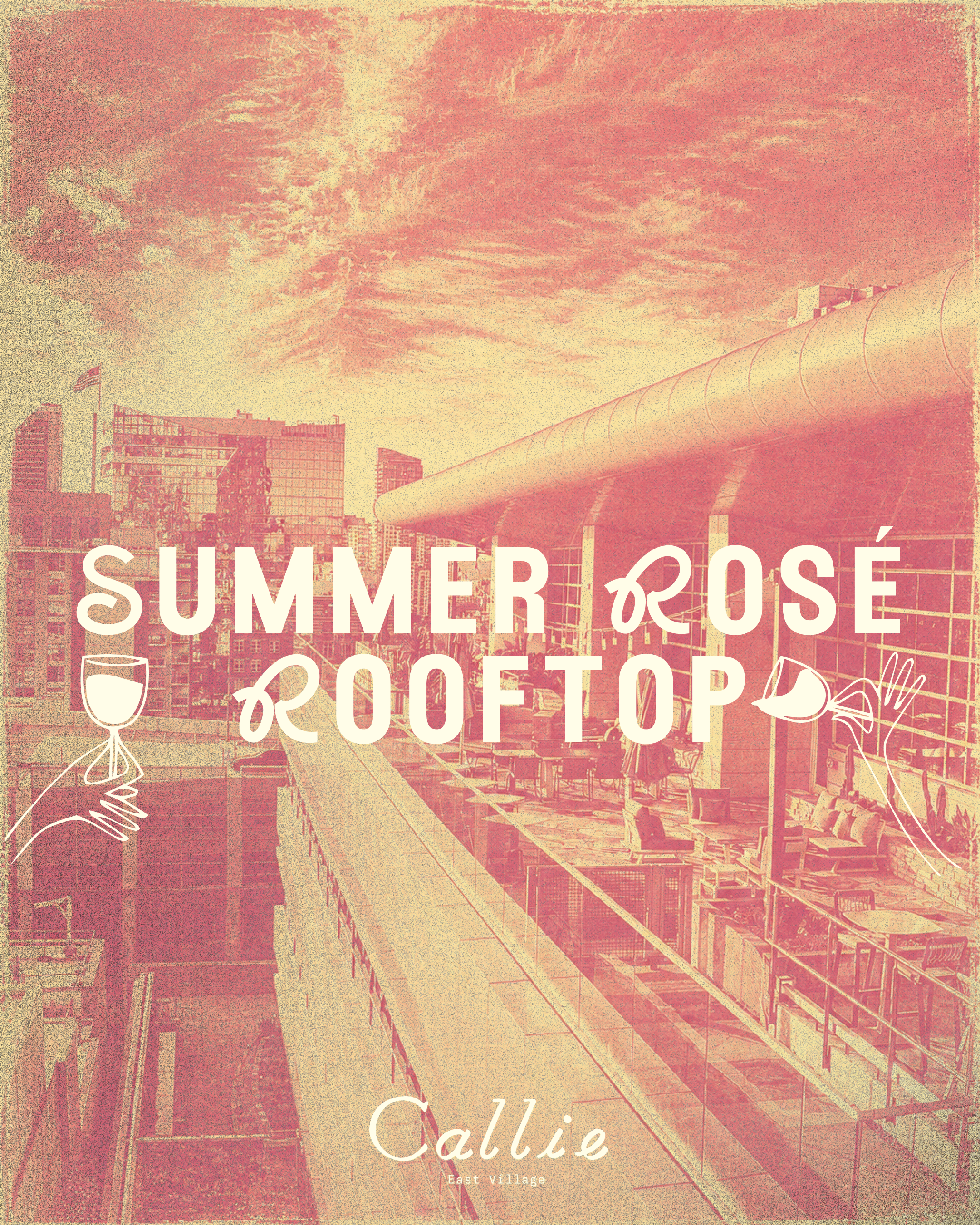 Callie Rooftop Sunset Series: Rosé Edition