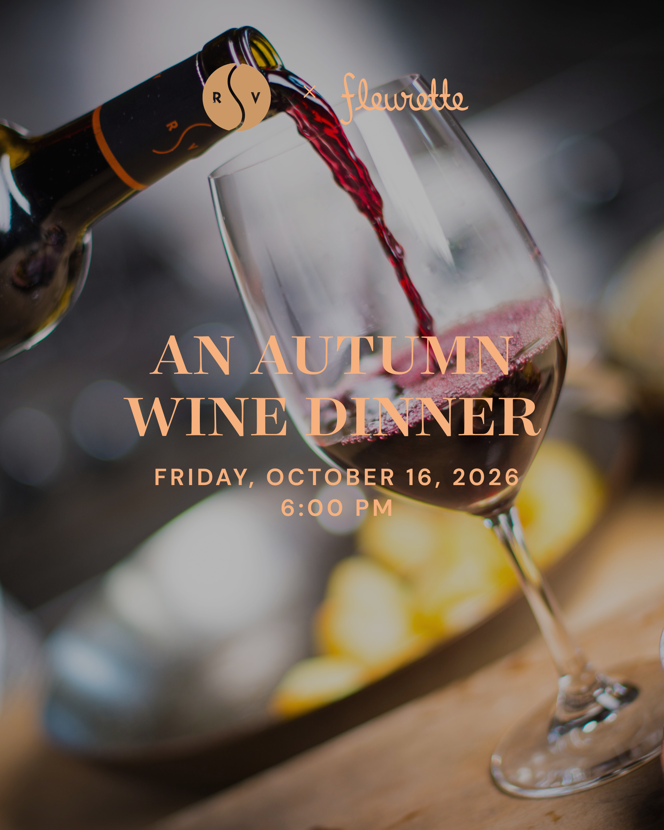 an autumn wine dinner
