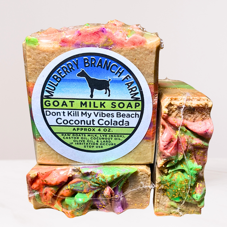 Beach Vibes Goat Milk Soap - Coconut Colada