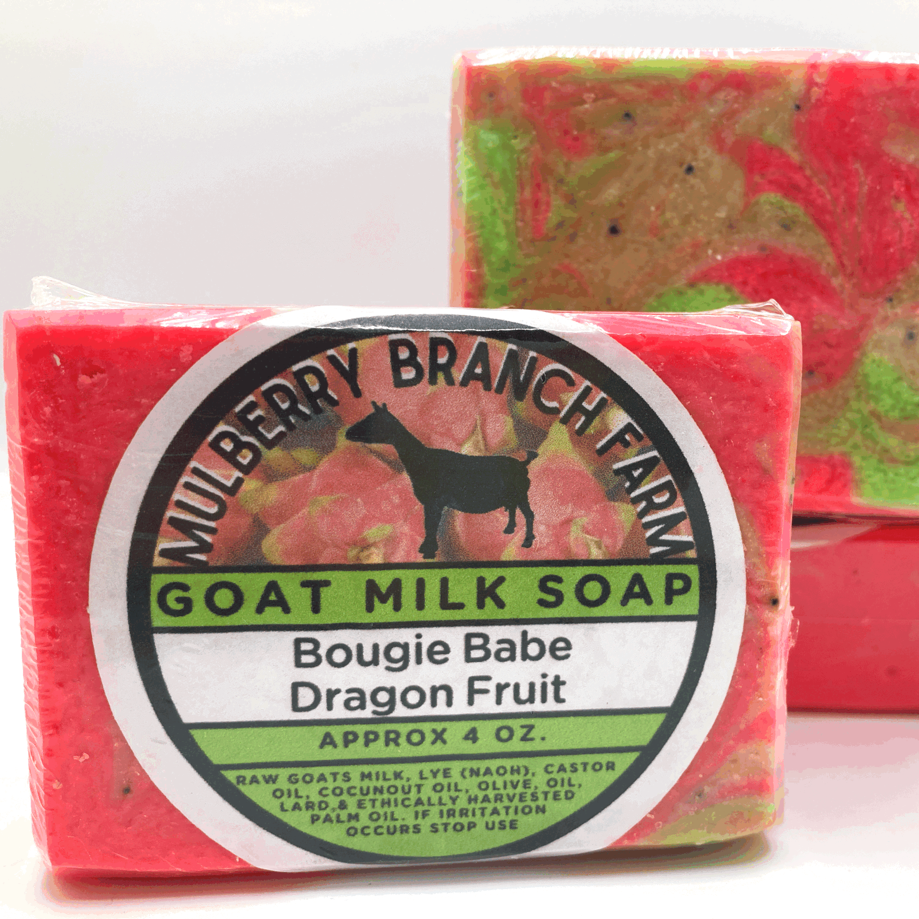 Bougie Babe Goat Milk Soap - Pink Dragon Fruit