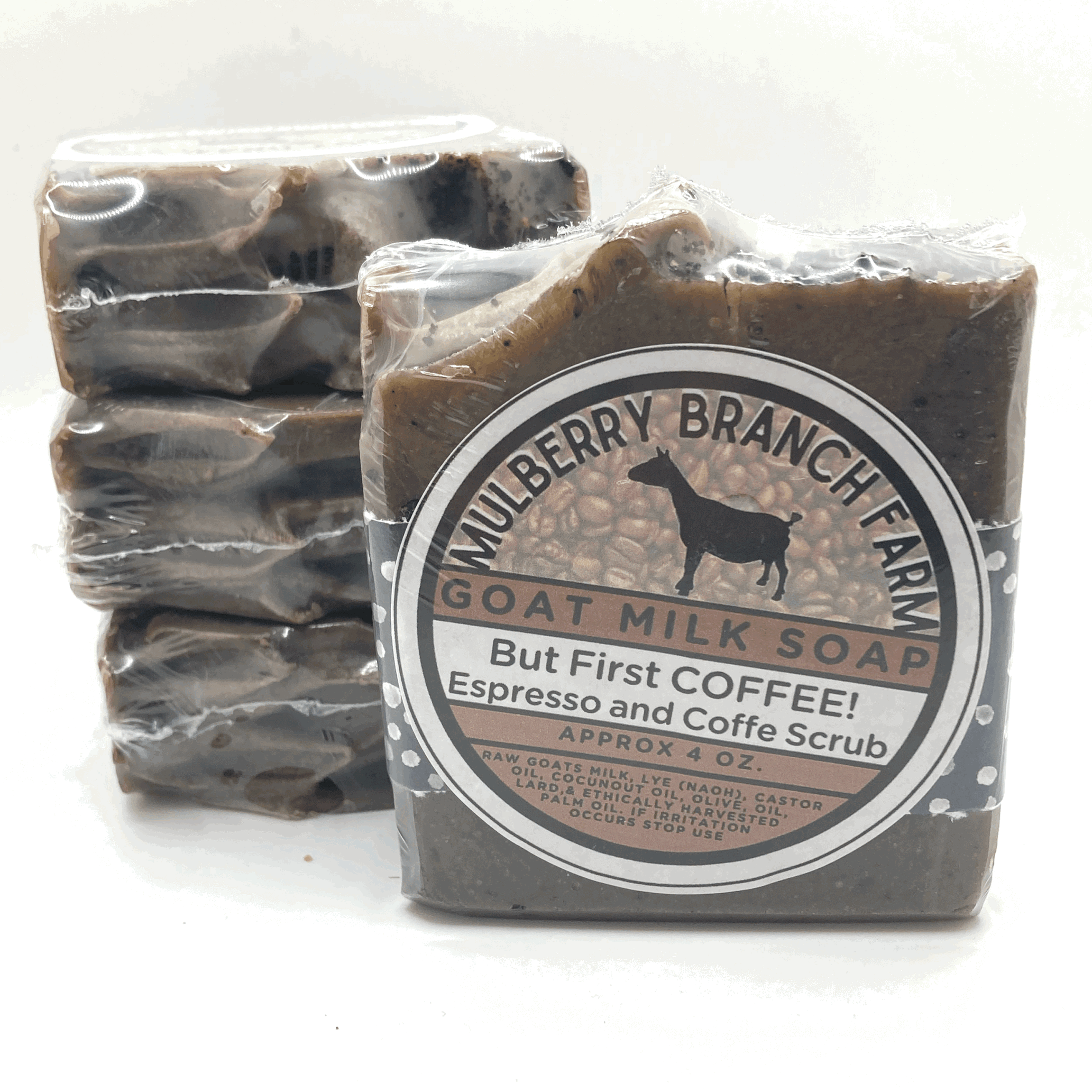 But First Coffee Goat Milk Soap - Espresso & Coffee Scrub
