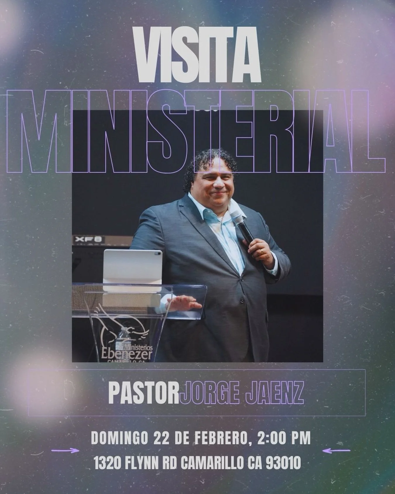 &iexcl;Ven a celebrar un domingo hermoso en casa! Acomp&aacute;&ntilde;anos este domingo que tendremos visita ministerial con el pastor Jorge Jaenz desde Ebenezer Guatemala 📖🦅
Trae tu biblia, un amigo, y un coraz&oacute;n dispuesto para recibir la 