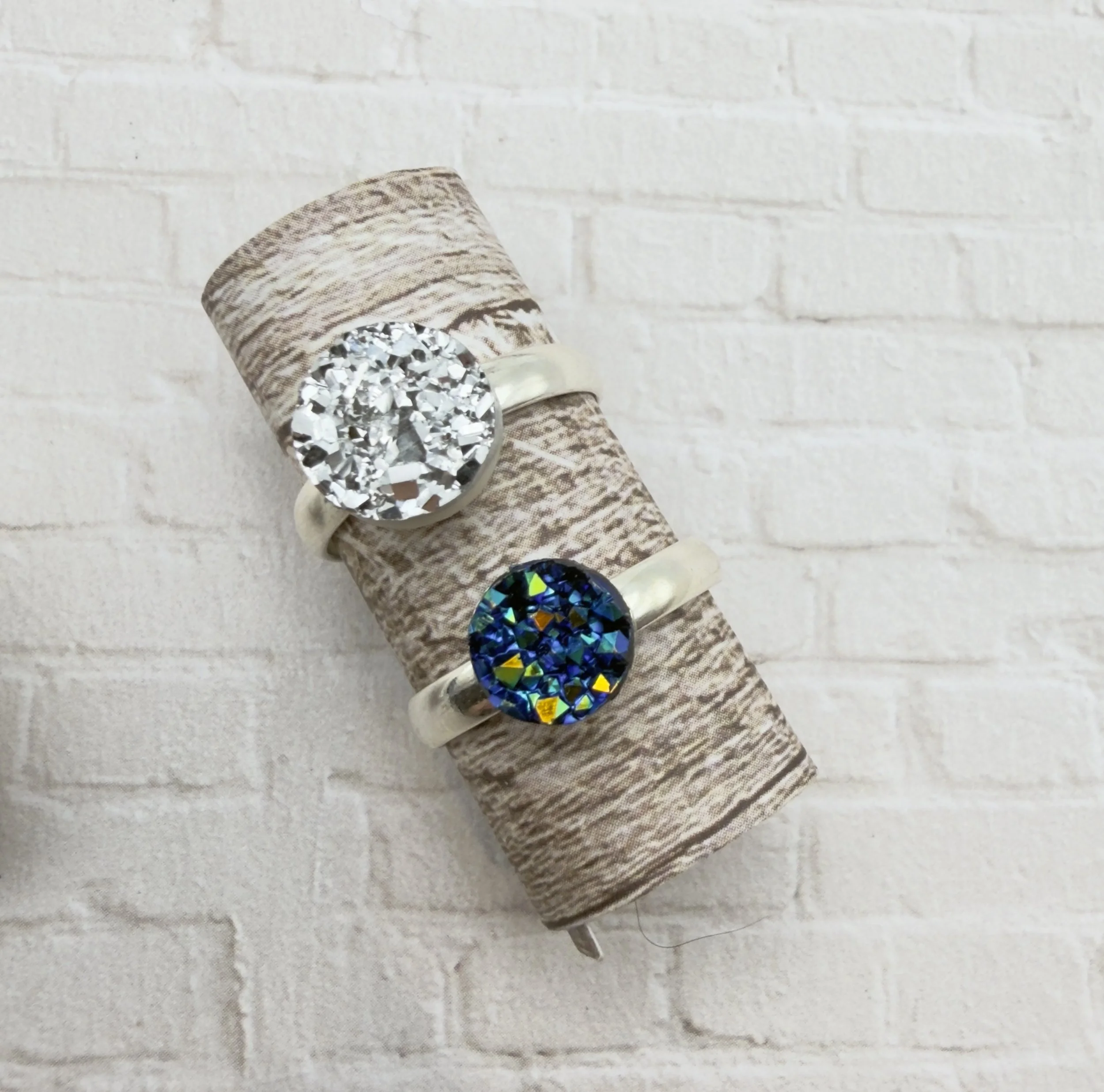Druzy Stone Adjustable Ring