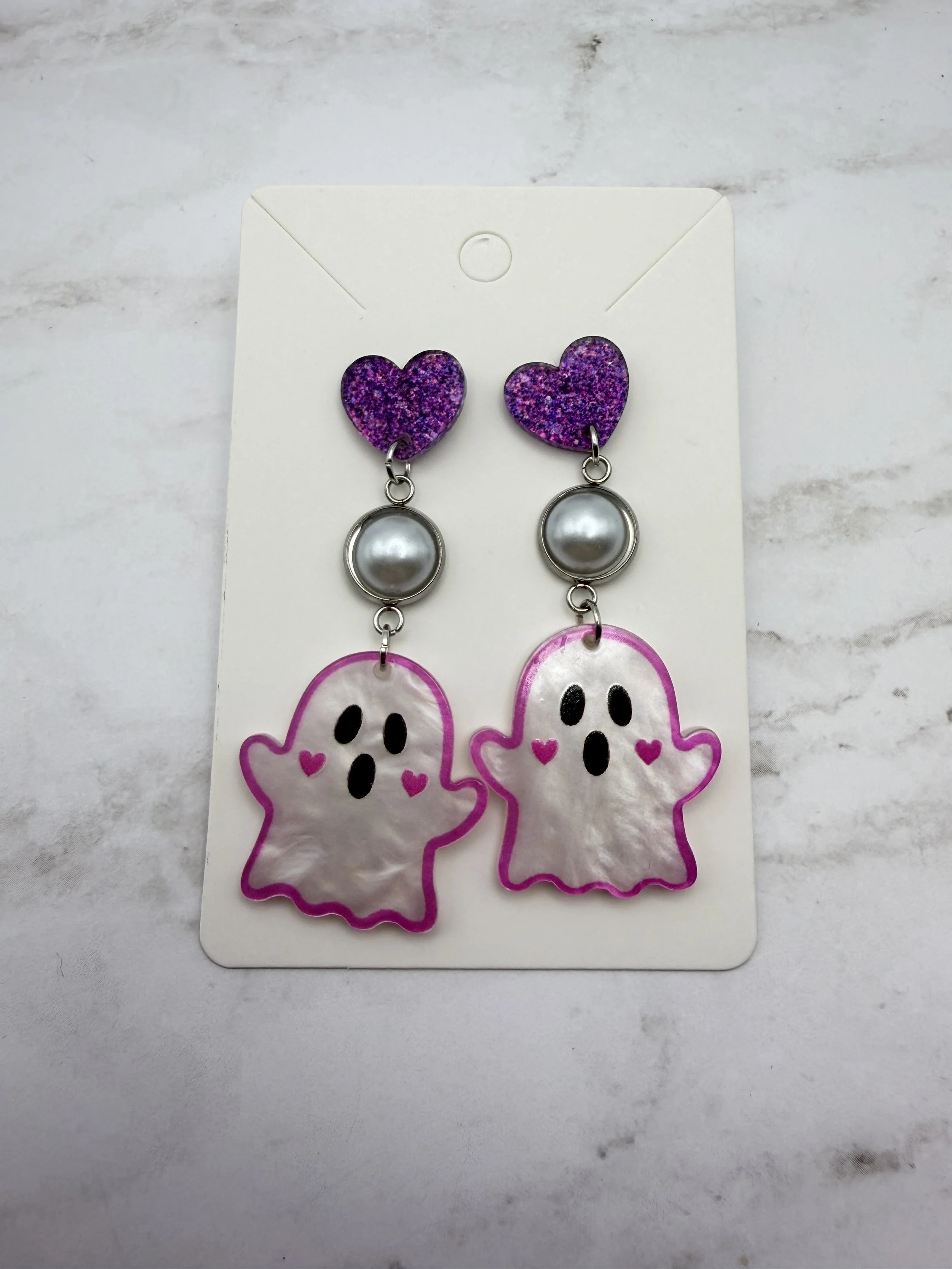 Ghostly Charm Halloween Earrings