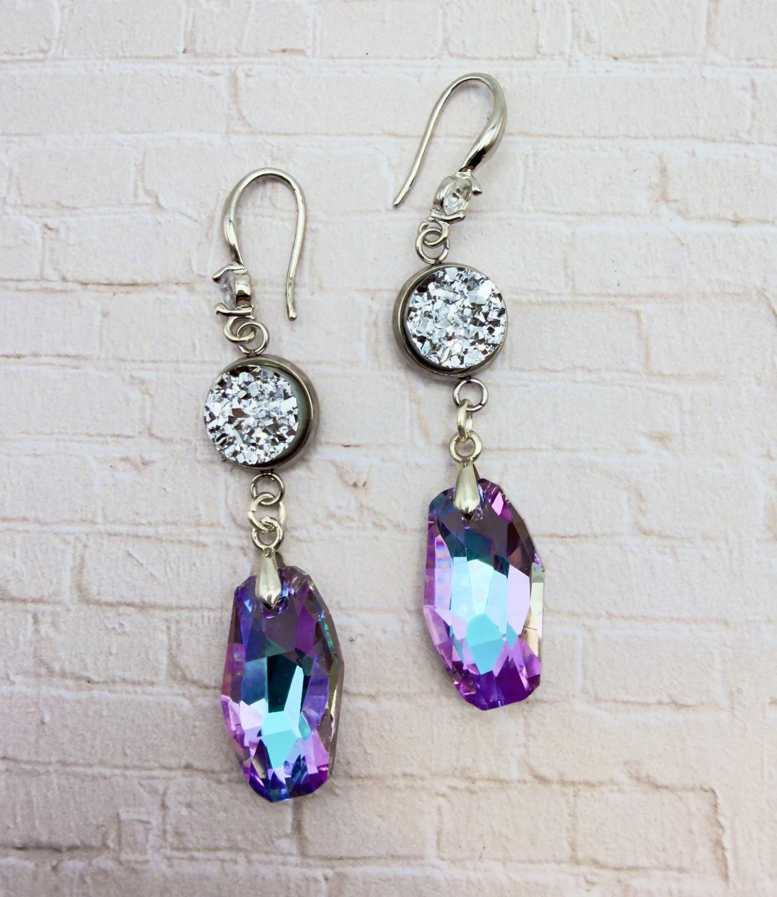 Radiant Crystal Dangle Earrings