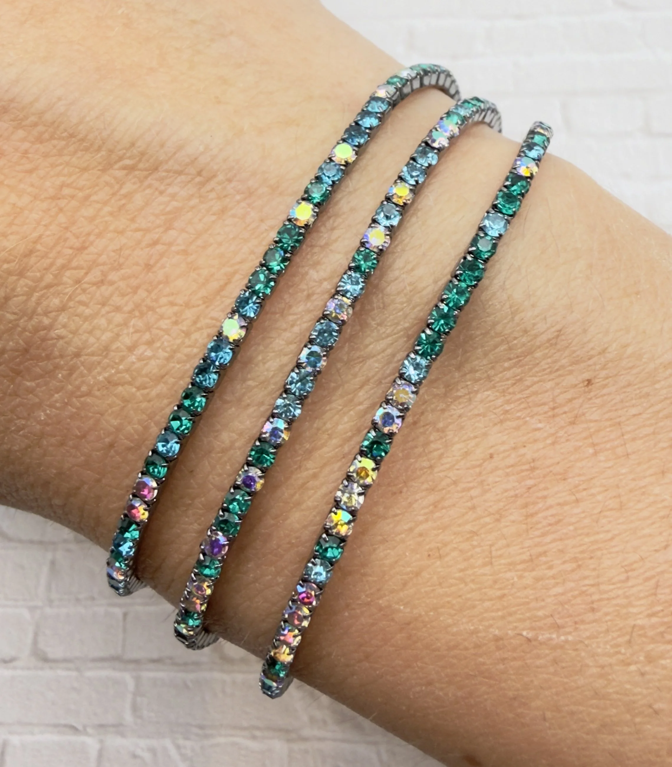 Multicolor Crystal Stretch Bracelet