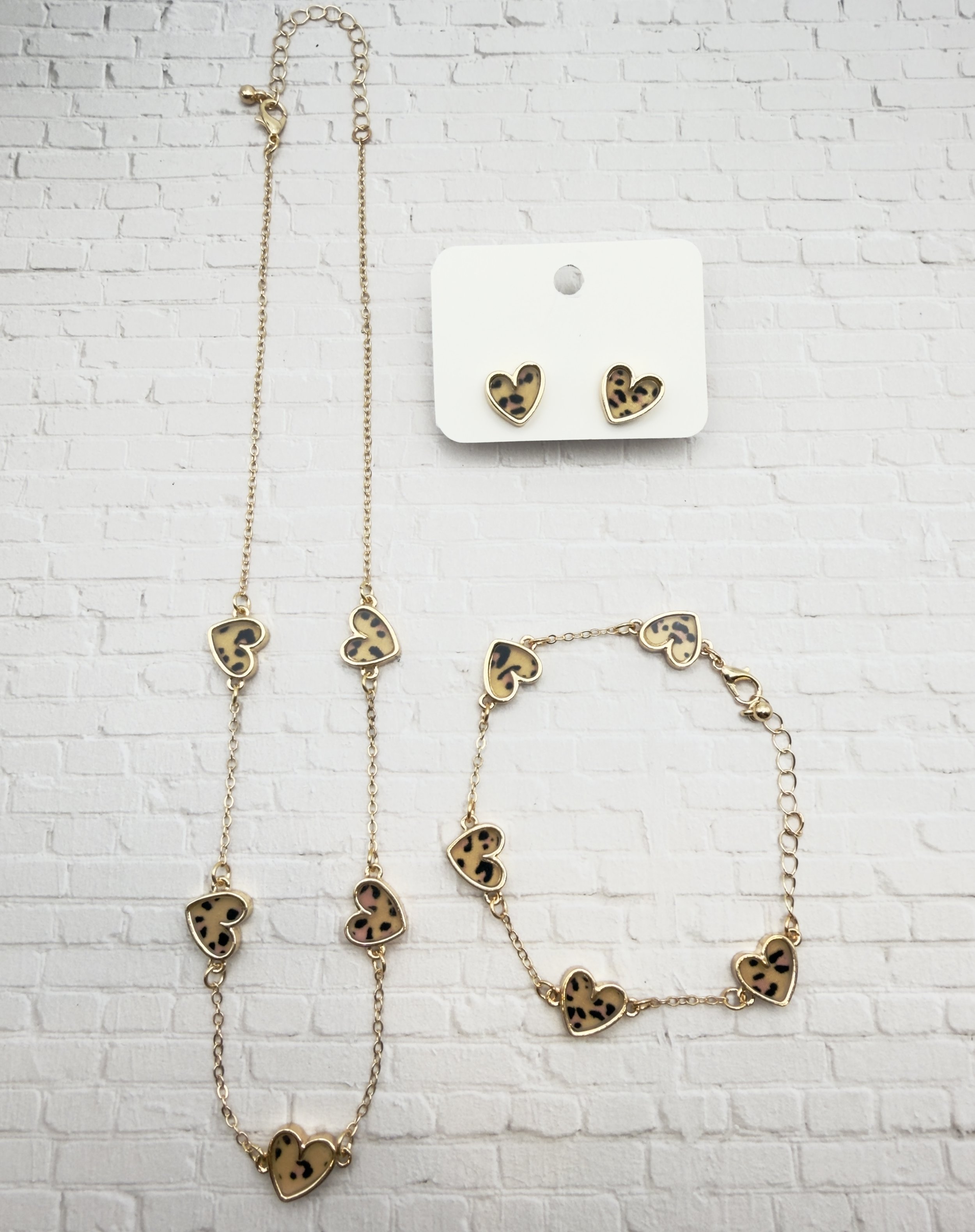 Leopard Heart 3-Piece Set