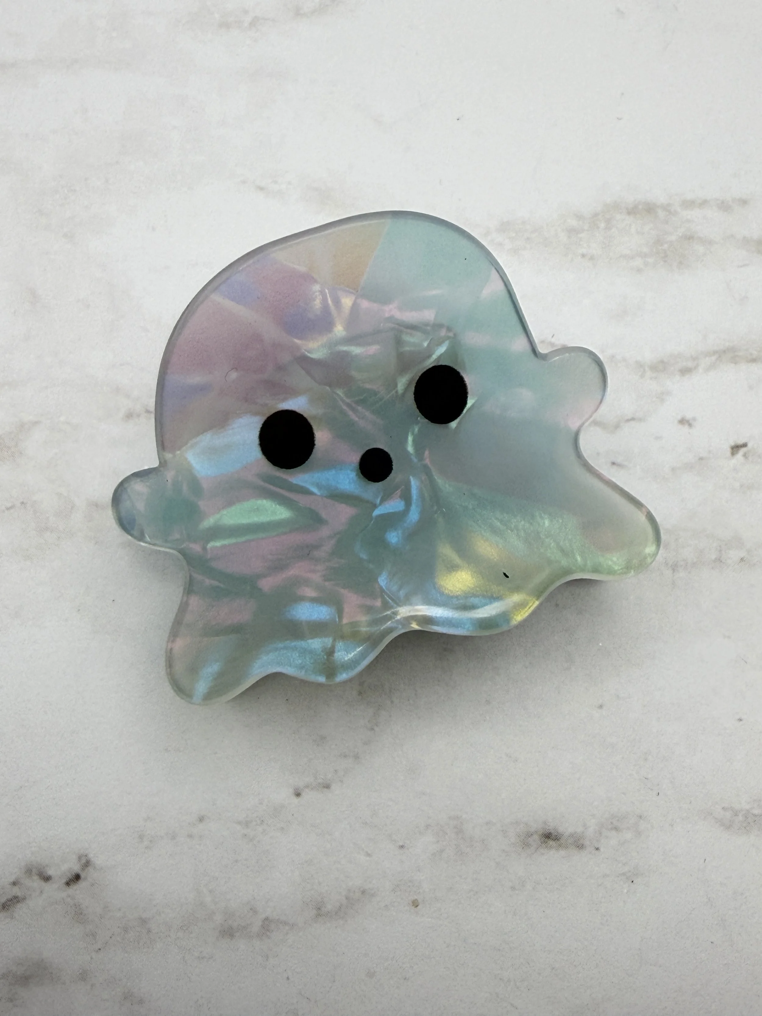 Iridescent Ghost Hair Clip