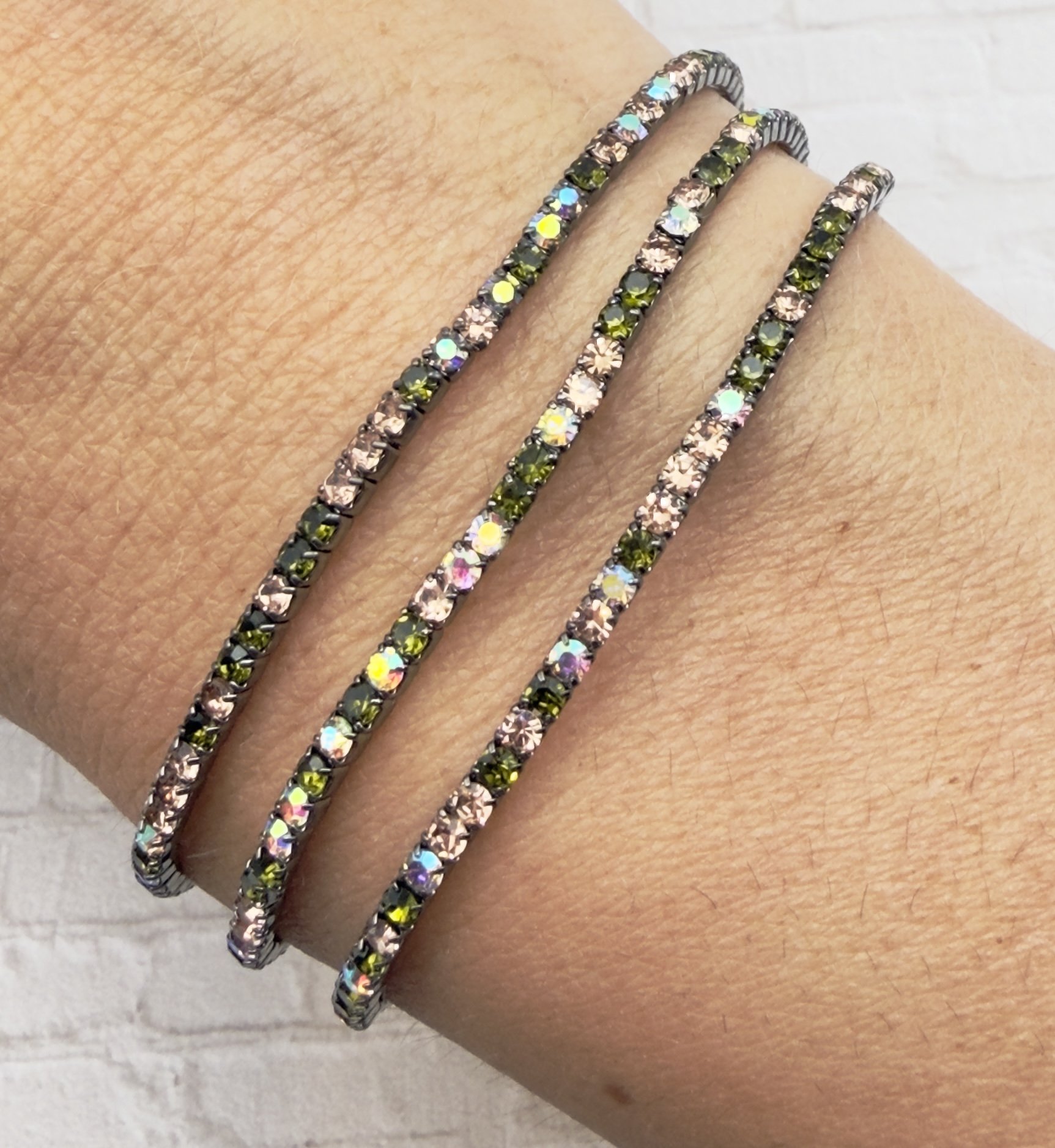 Rhinestone Stretch Bracelet Set