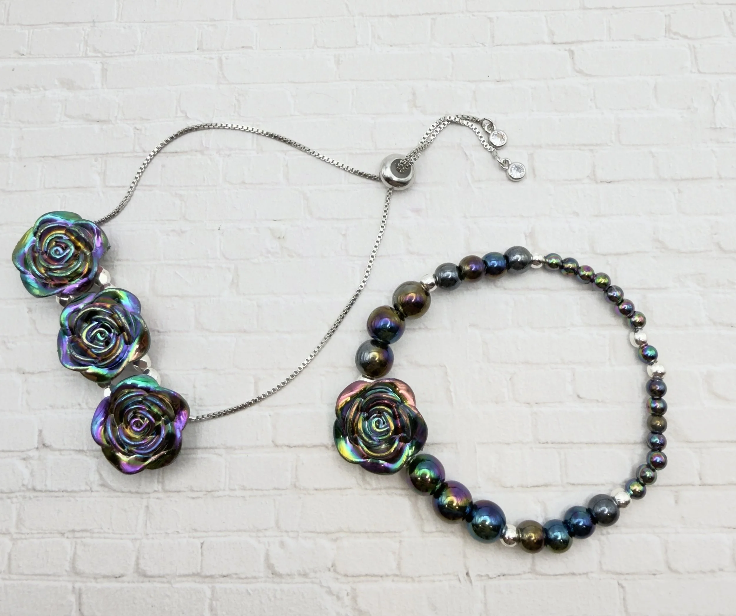 Iridescent Rose Bracelet