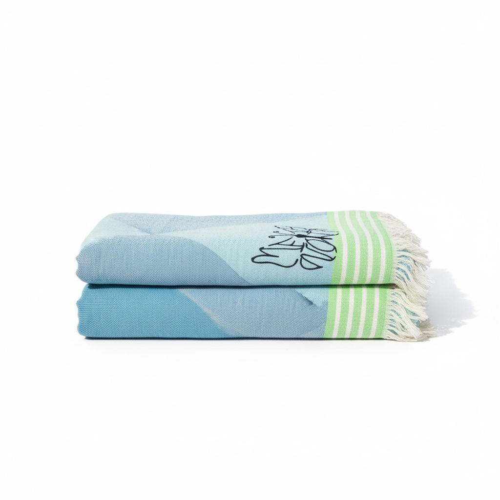 Geometric Linen Beach Wrap & Towel