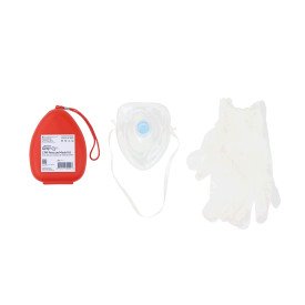 CPR Rescue Mask Kit w/ One-Way Valve, Barrier Filter  25/case