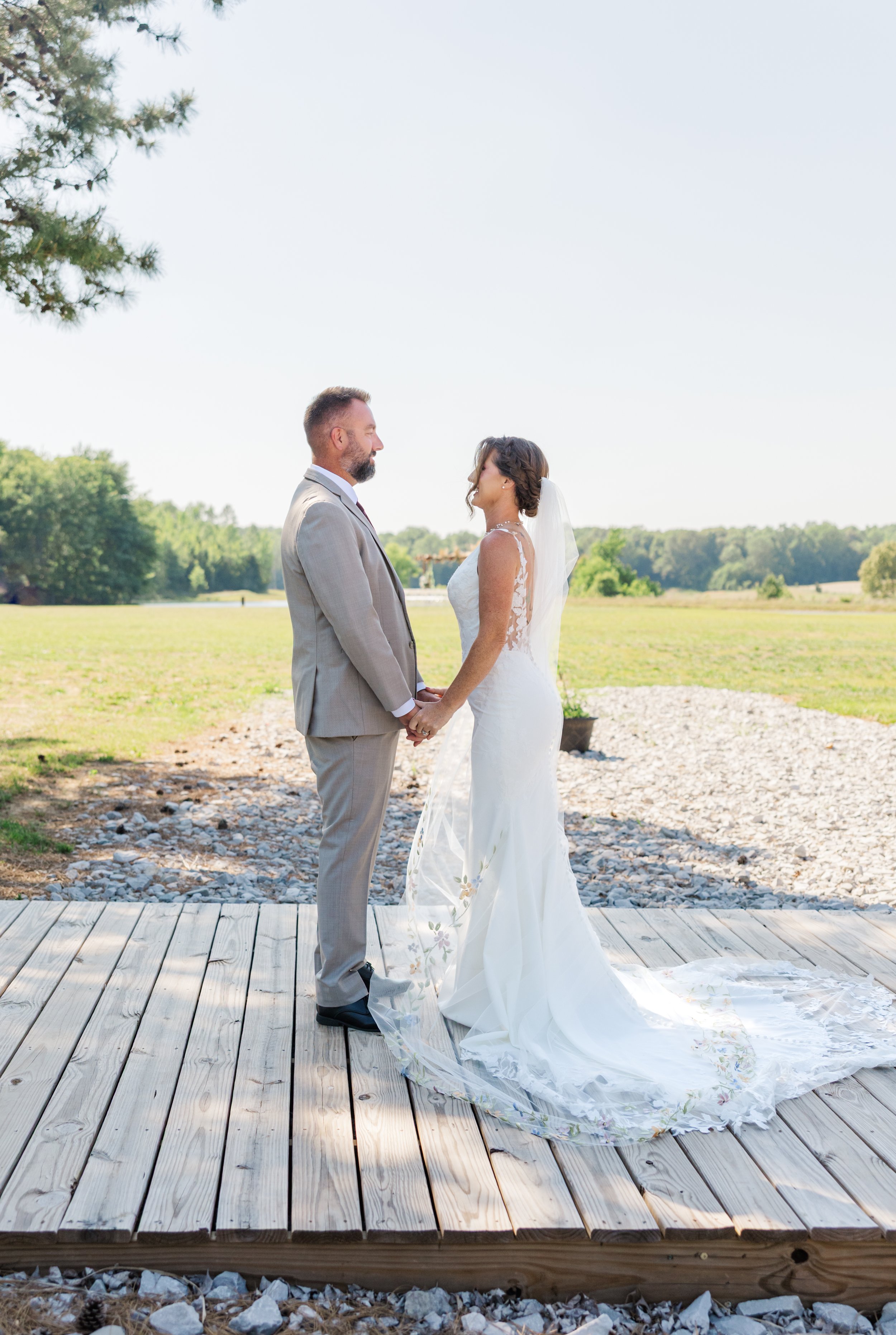Bride and groom celebrating at all-inclusive wedding venue
