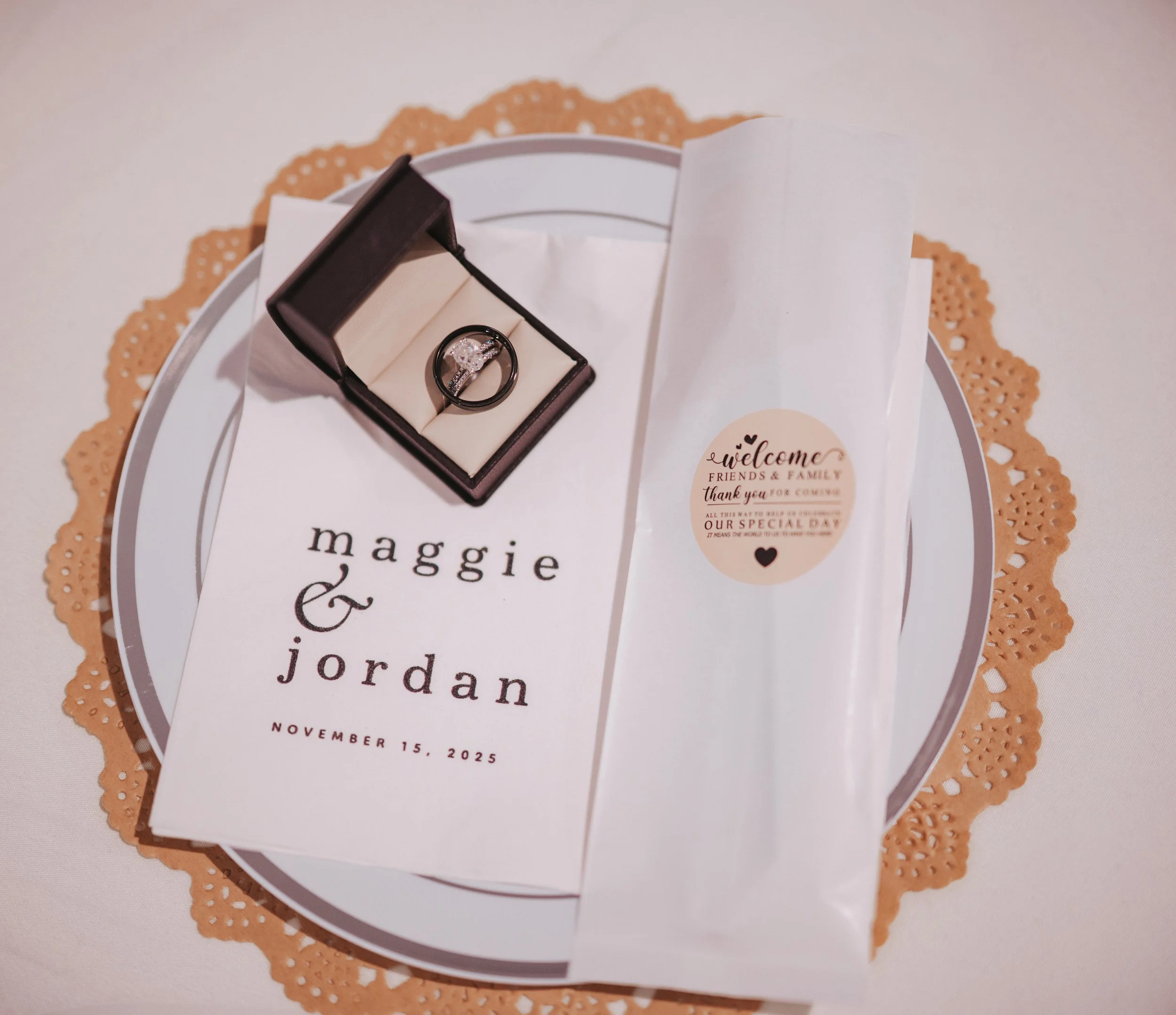 Bride and groom discussing wedding boundaries calmly