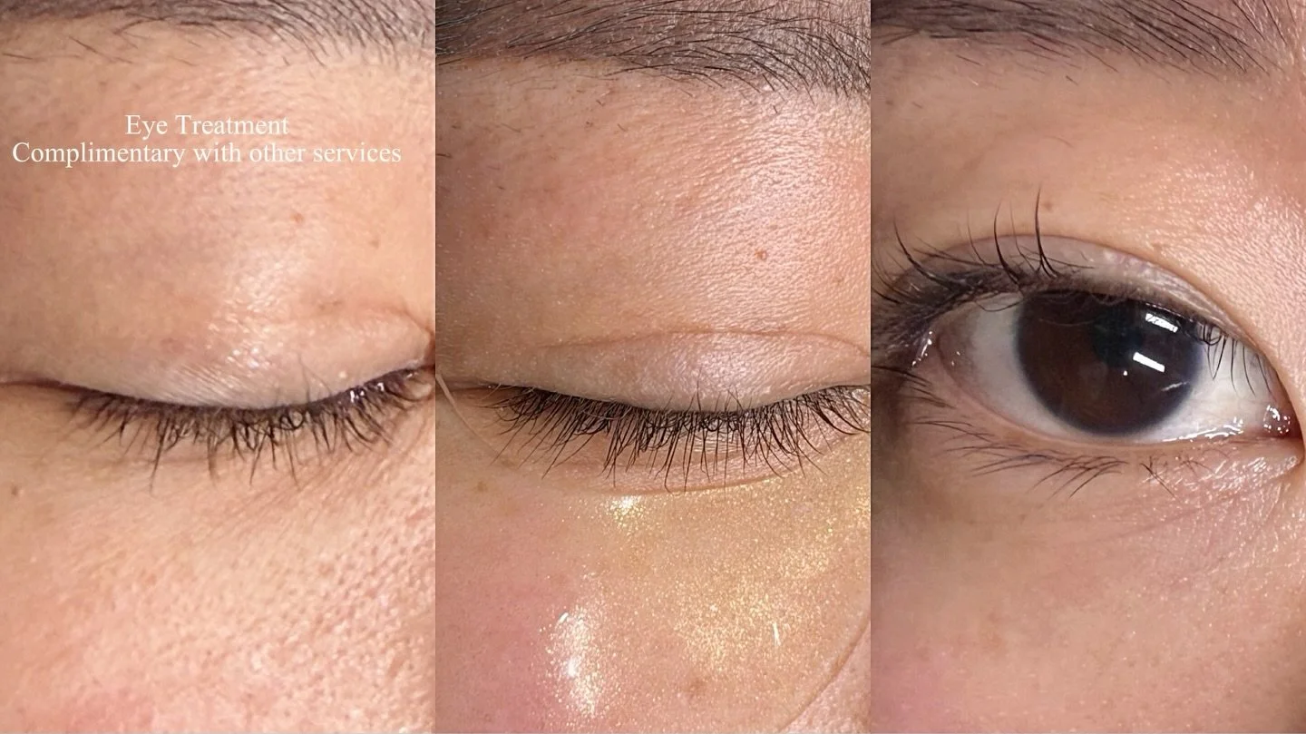 Tired eyes, upgraded 👁️✨
Hydration. Brightening. Instant refresh.
Quick as a stand alone treatment or complimentary with services.

#LuxurySkincare #KBeautyTreatment #KoreanSkincare
#AdvancedSkincare #ProfessionalSkincare #ClinicalGlow
#CollagenEyeP