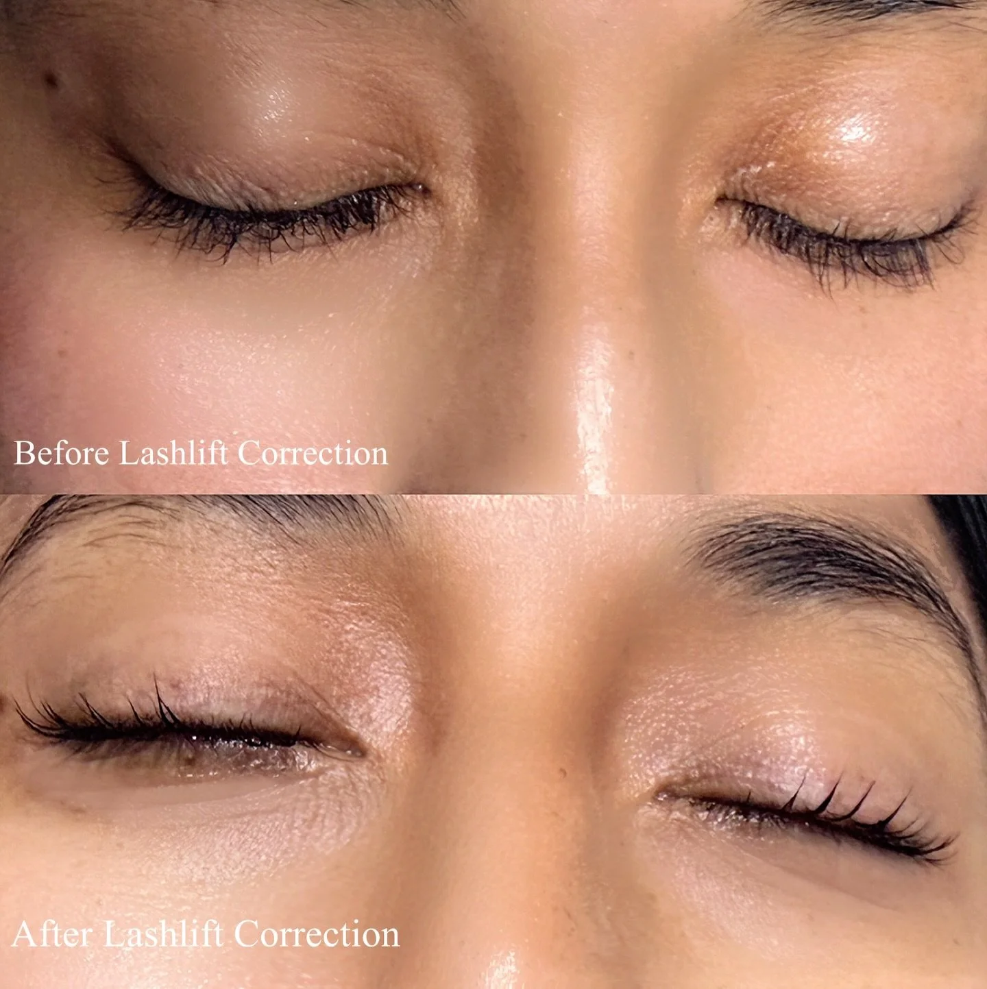 Bad lift? No panic.
This is a lash lift correction&mdash;where over-processed, uneven, or overly curled lashes are safely reset, rebalanced, and conditioned for a soft, symmetrical lift.
✔️ Correct shield placement
✔️ Gentle reprocessing (only where 