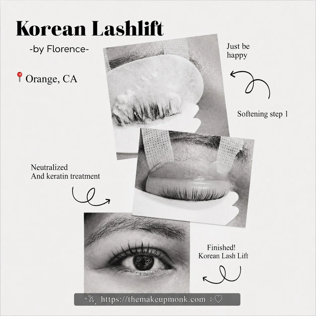 ✨ Korean Lash Lift by Florence ✨

Lift. Curl. Define.

Whether you're looking for beautifully lifted lashes or ready to learn the technique yourself, The Makeup Monk offers both premium Korean Lash Lift services and professional training.

✔ Lasts 6&