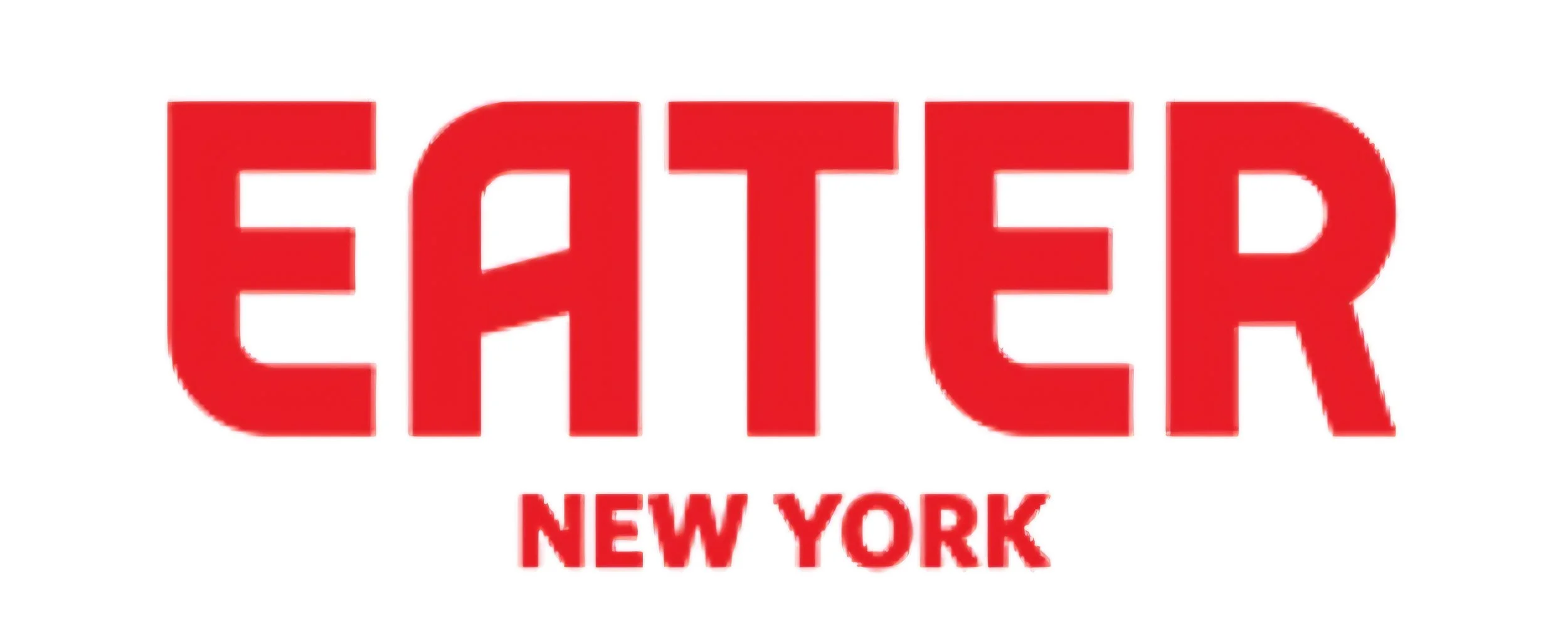 Red text reads "EATER" with smaller text below that reads "New York" in capital letters.