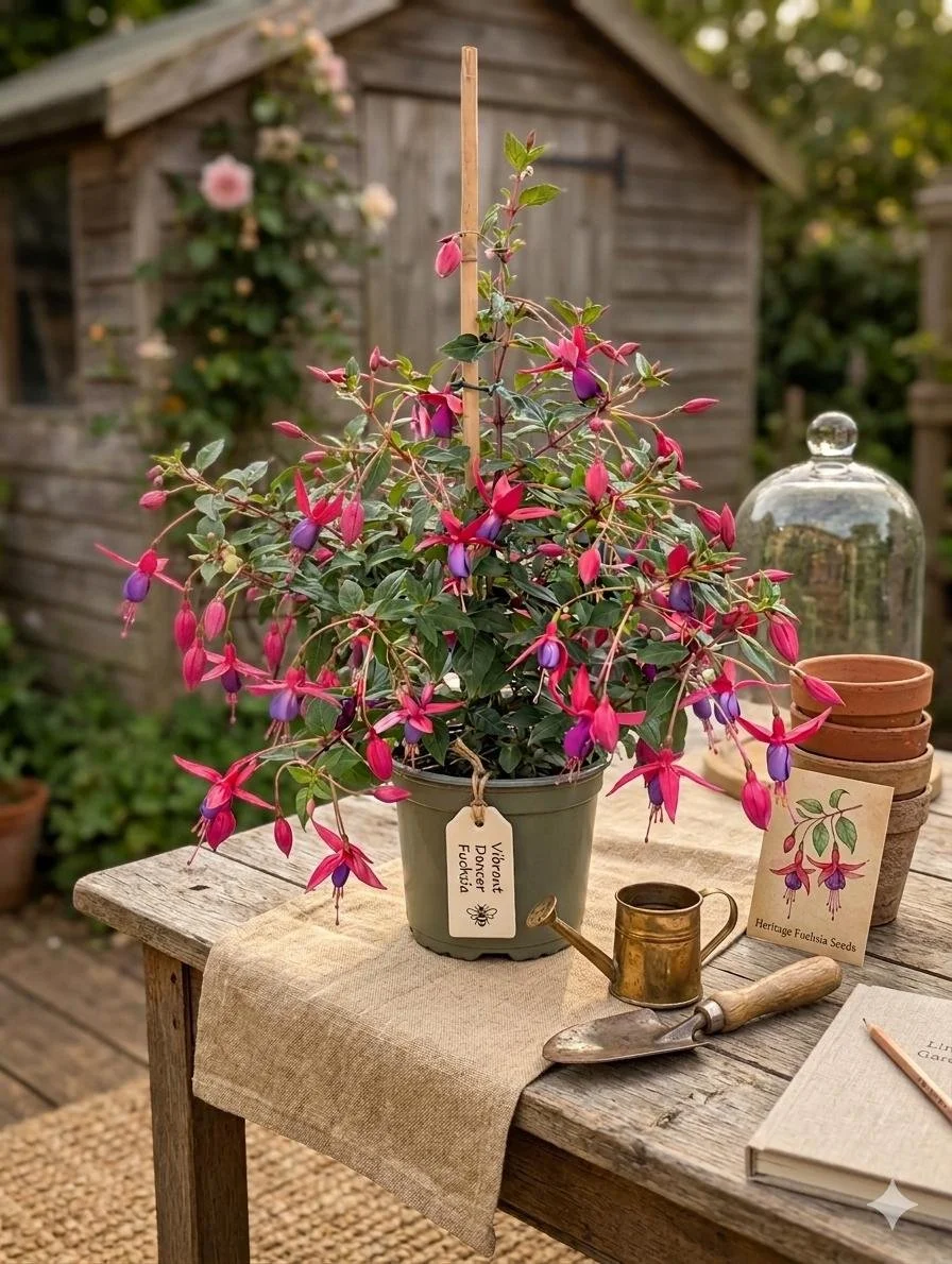 Purple Fuchsia Plant (2L Pot) - Hardy Pink & Purple Flowering Shrub